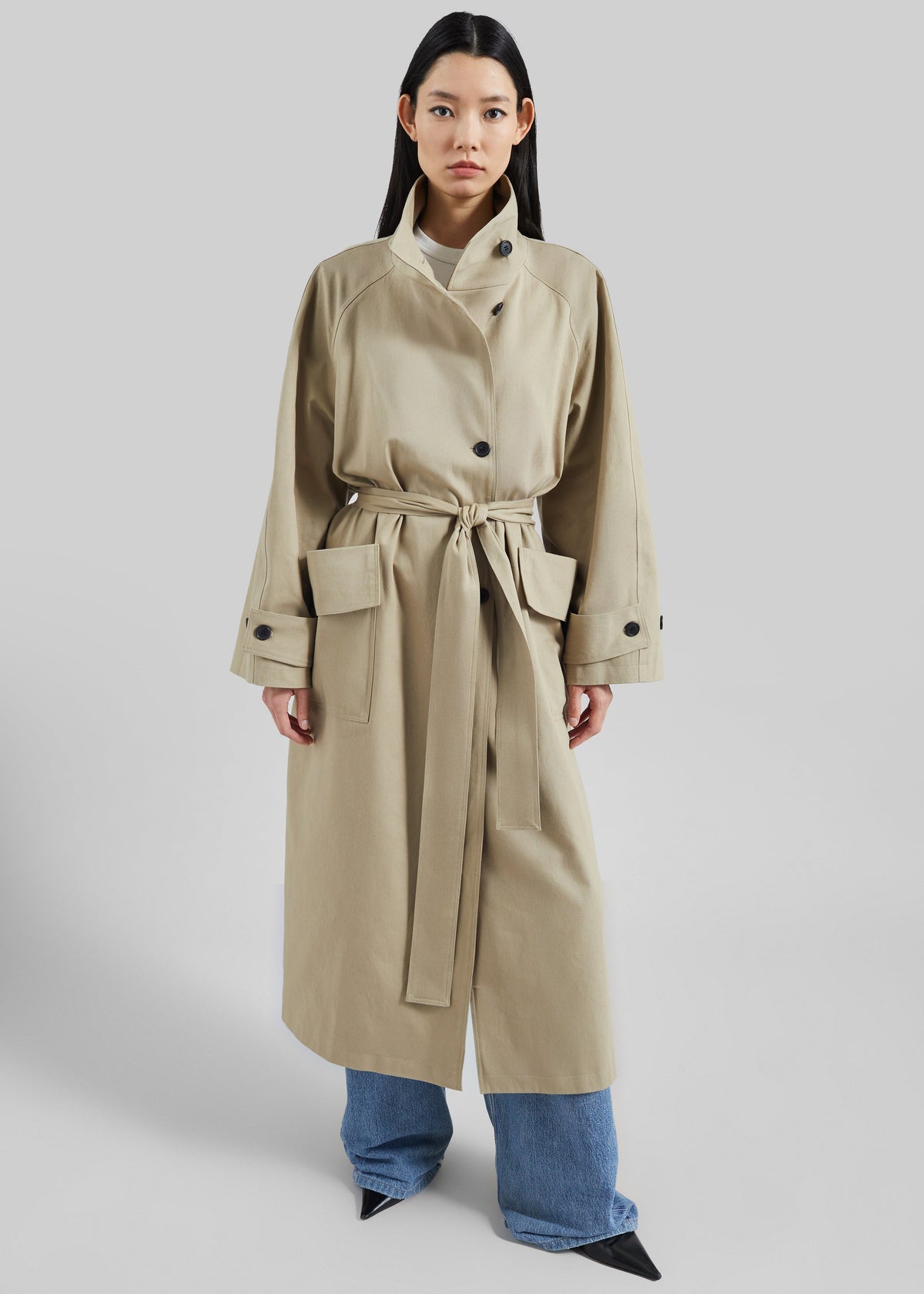 Lenoir Trench Coat - Beige – view 3 of 9