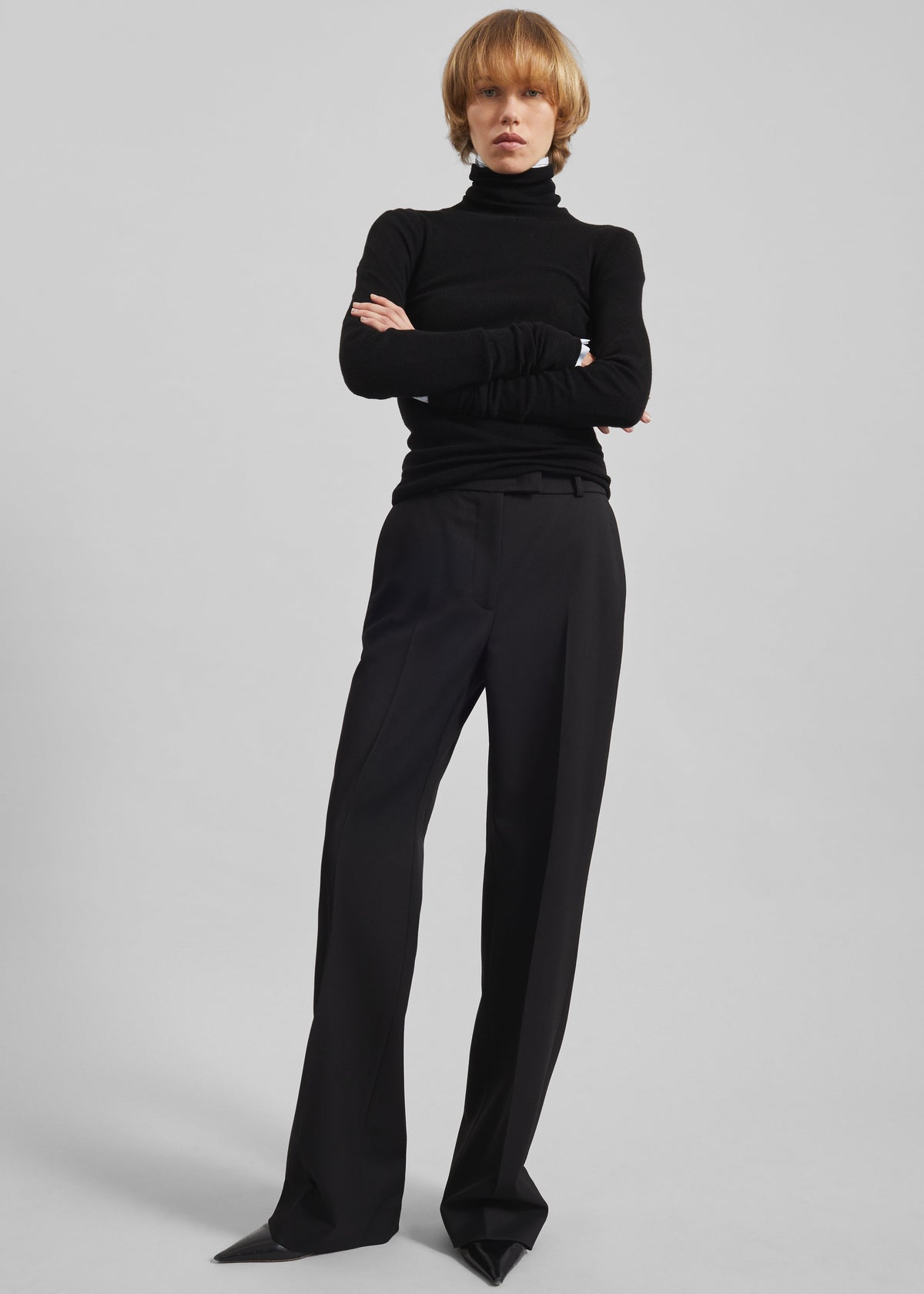 Lenora Straight Trousers - Black – view 7 of 11