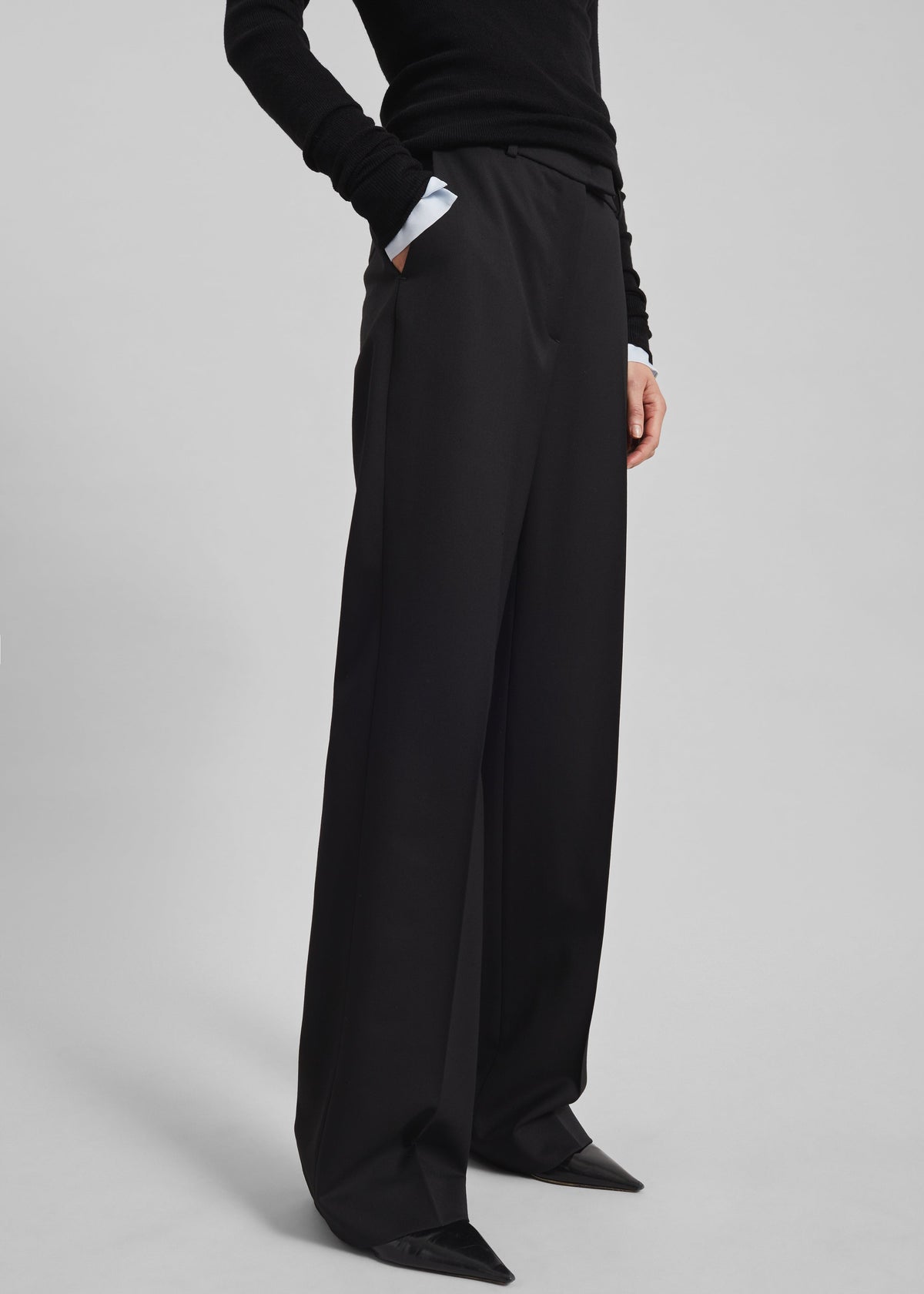 Lenora Straight Trousers - Black – view 8 of 11
