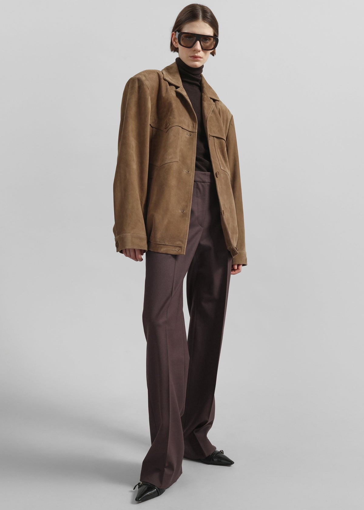 Lenora Straight Trousers - Brown – view 7 of 11