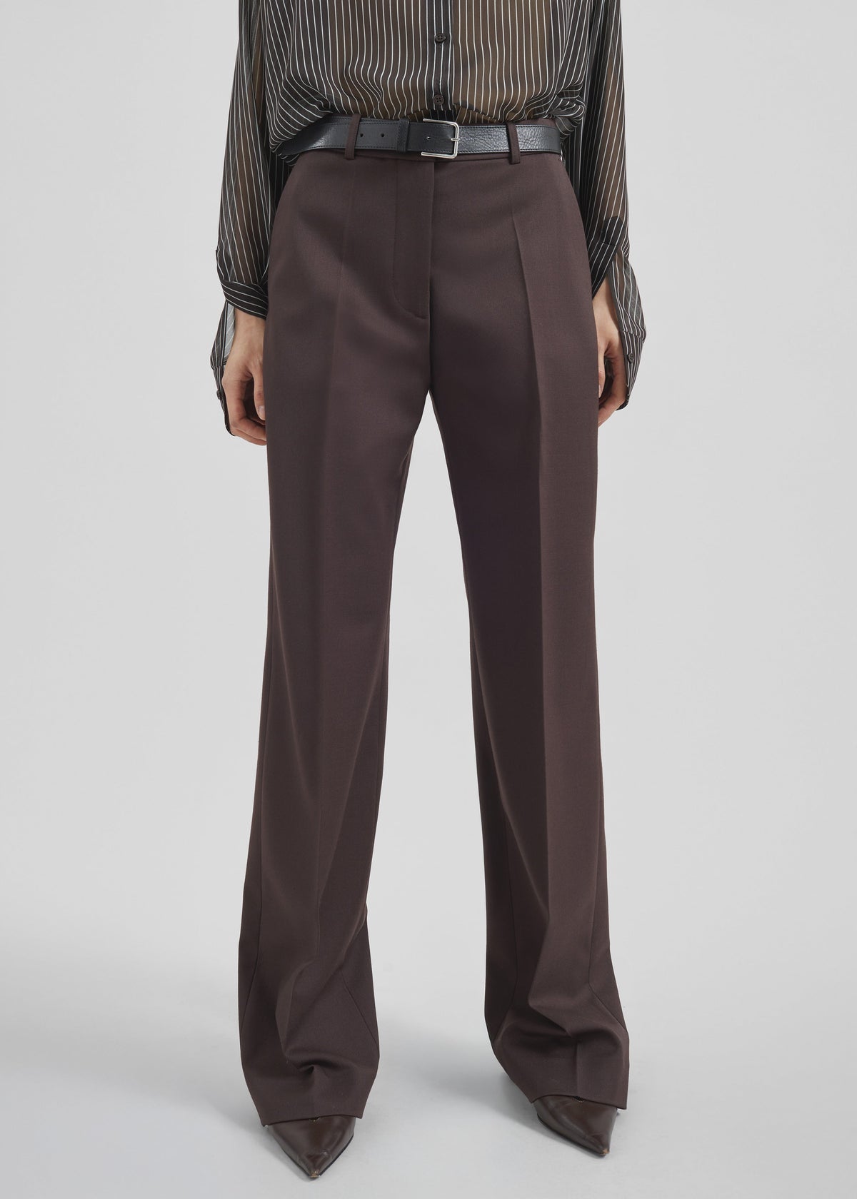 Lenora Straight Trousers - Brown – view 3 of 11