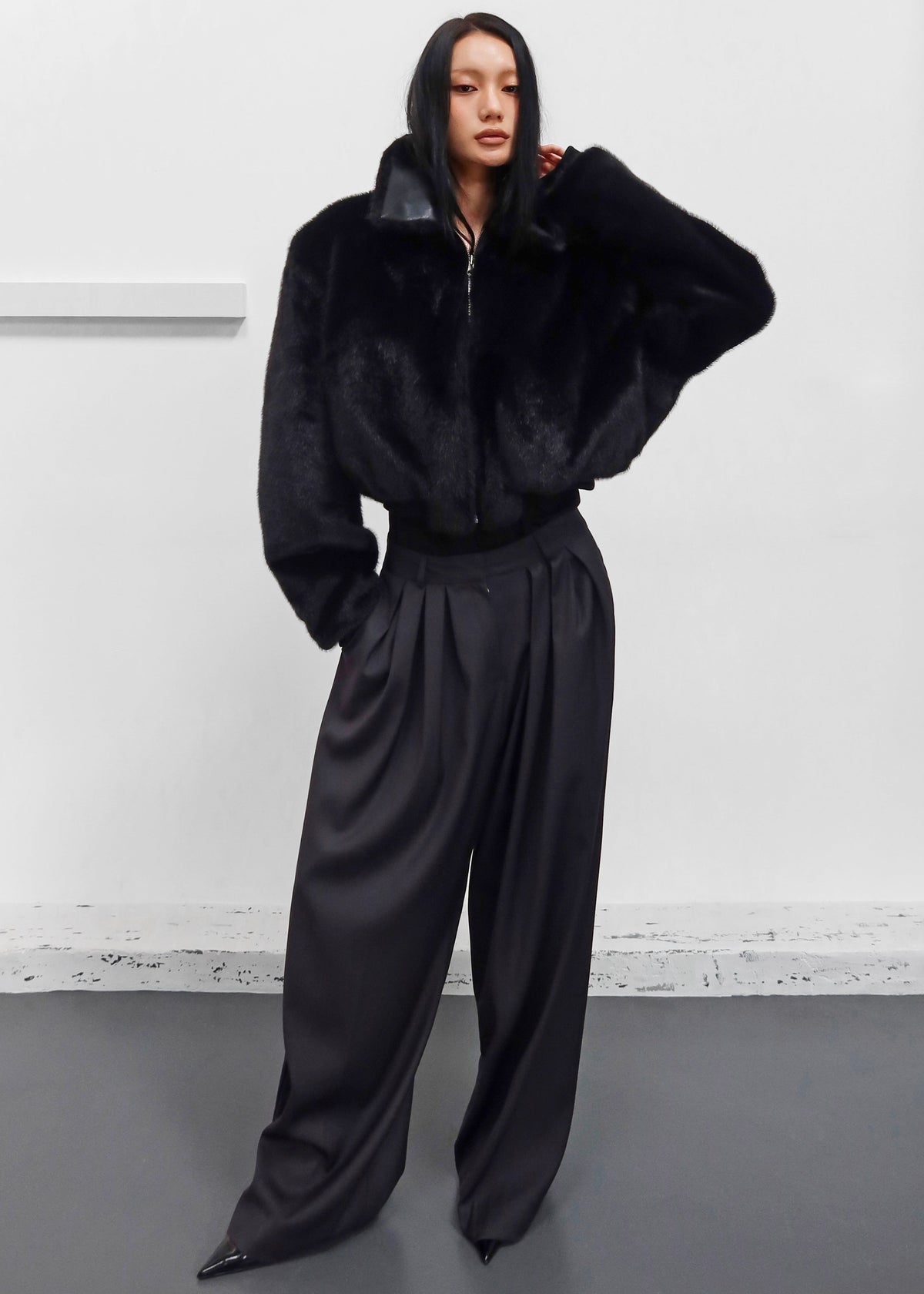 Leoben Reversible Bomber Jacket - Black – view 9 of 14