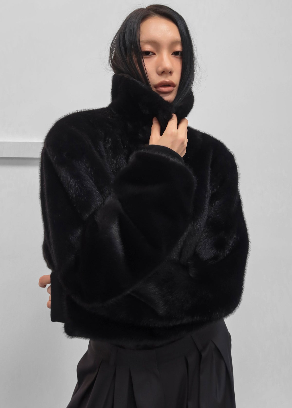 Leoben Reversible Bomber Jacket - Black – view 10 of 14