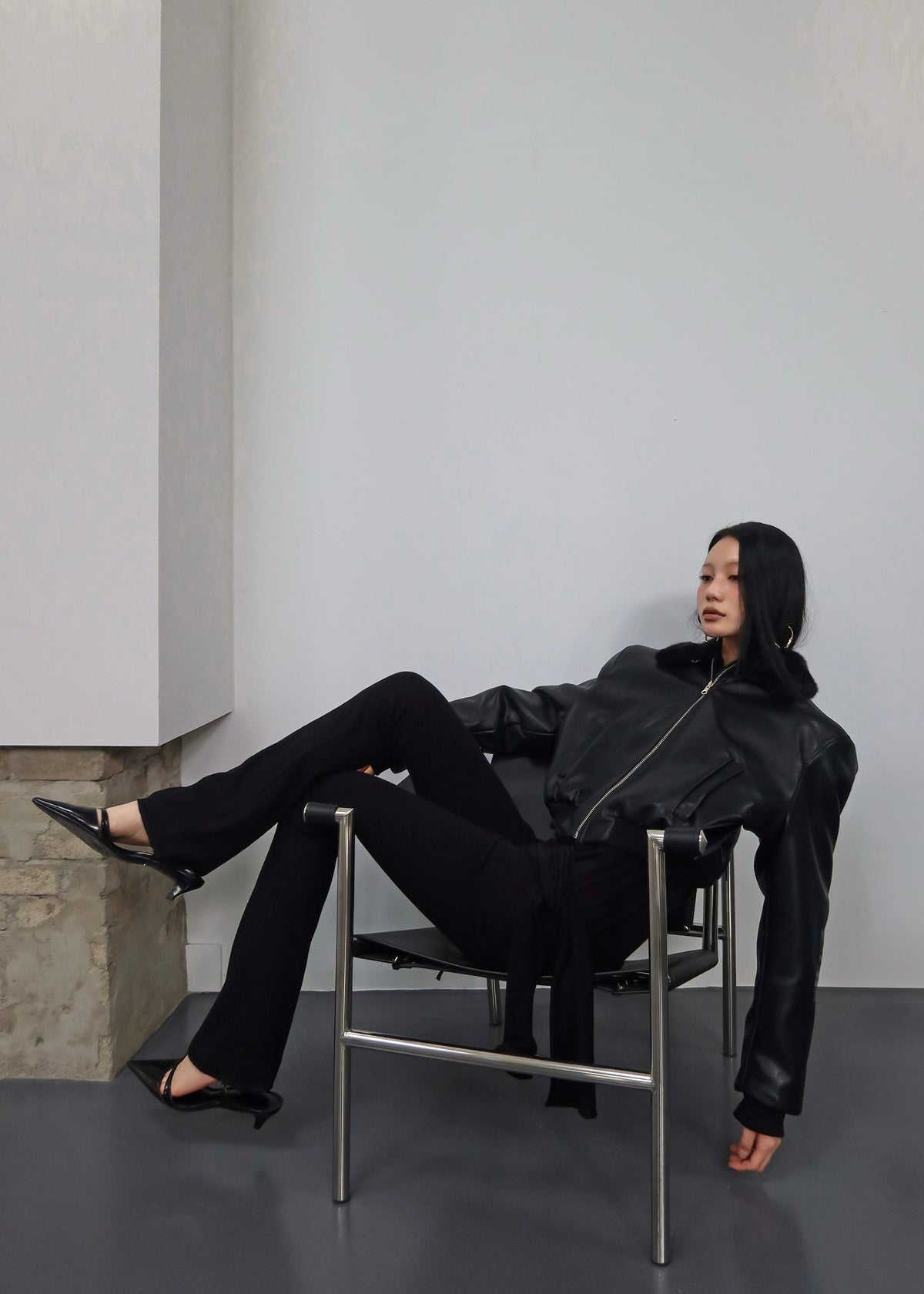 Leoben Reversible Bomber Jacket - Black – view 11 of 14