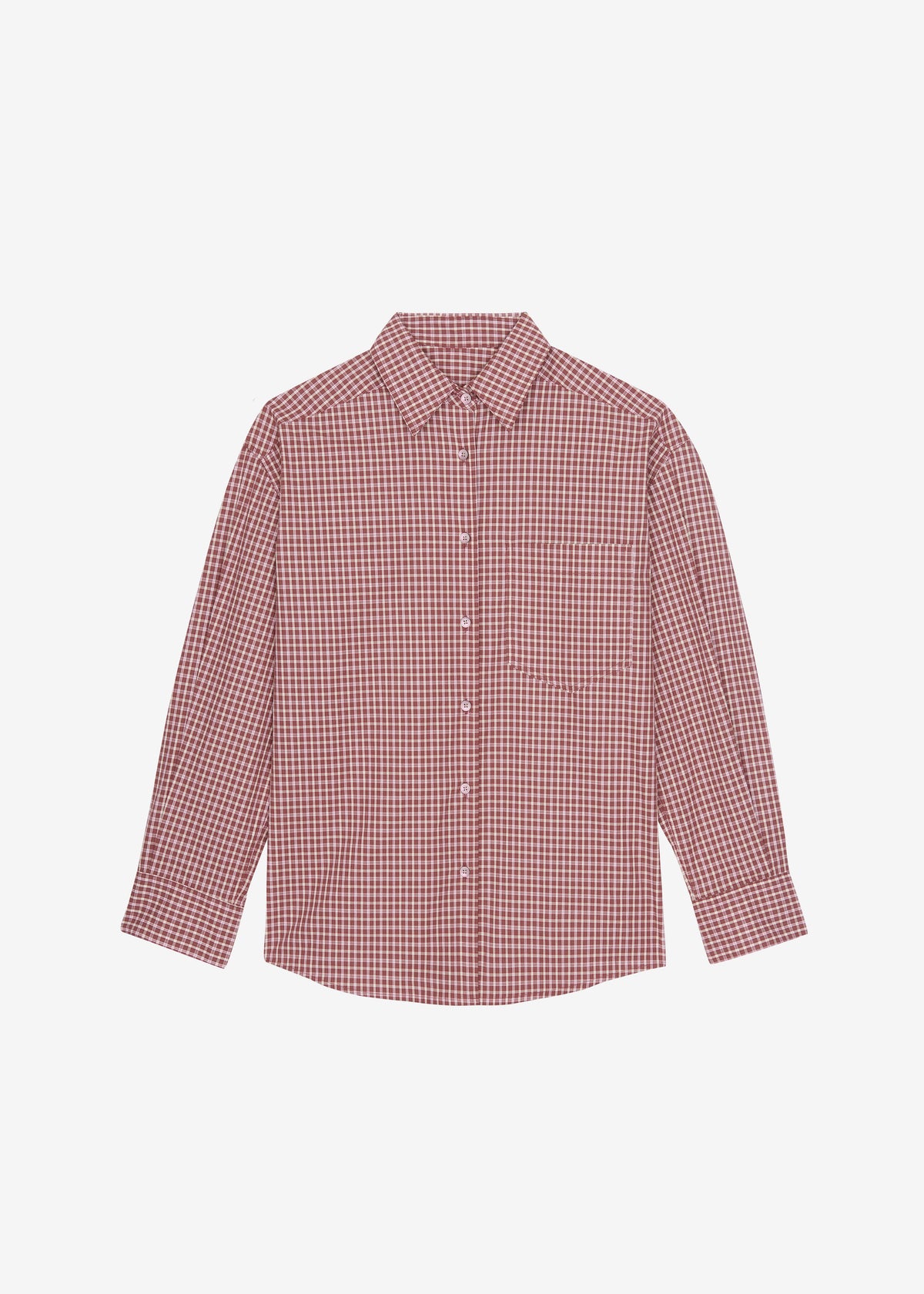 Lesja Cotton Shirt - Checked Red – view 7 of 7