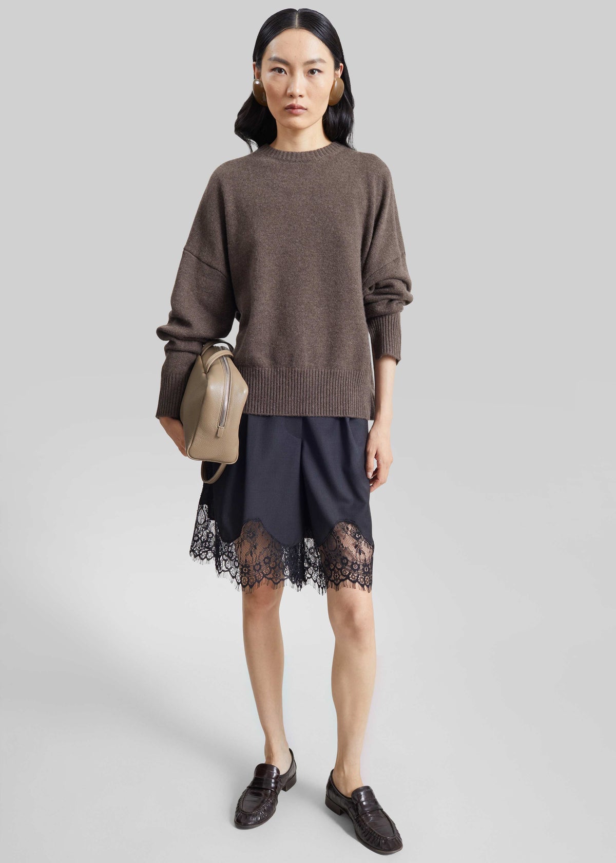 Lido Lace Bermuda Shorts - Dark Grey – view 1 of 8