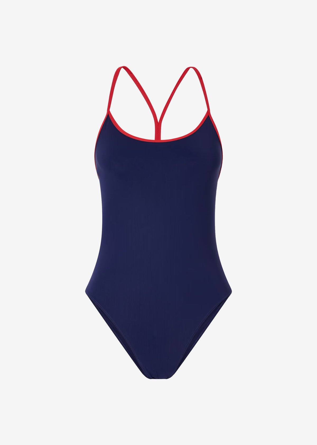 Lido Racerback One Piece Swimsuit - Navy Blue/Red – view 3 of 3