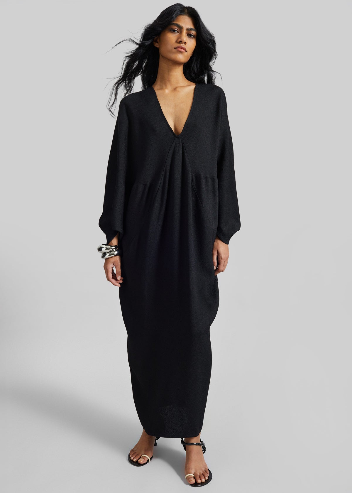 Lilia Kaftan Dress - Black – view 1 of 8