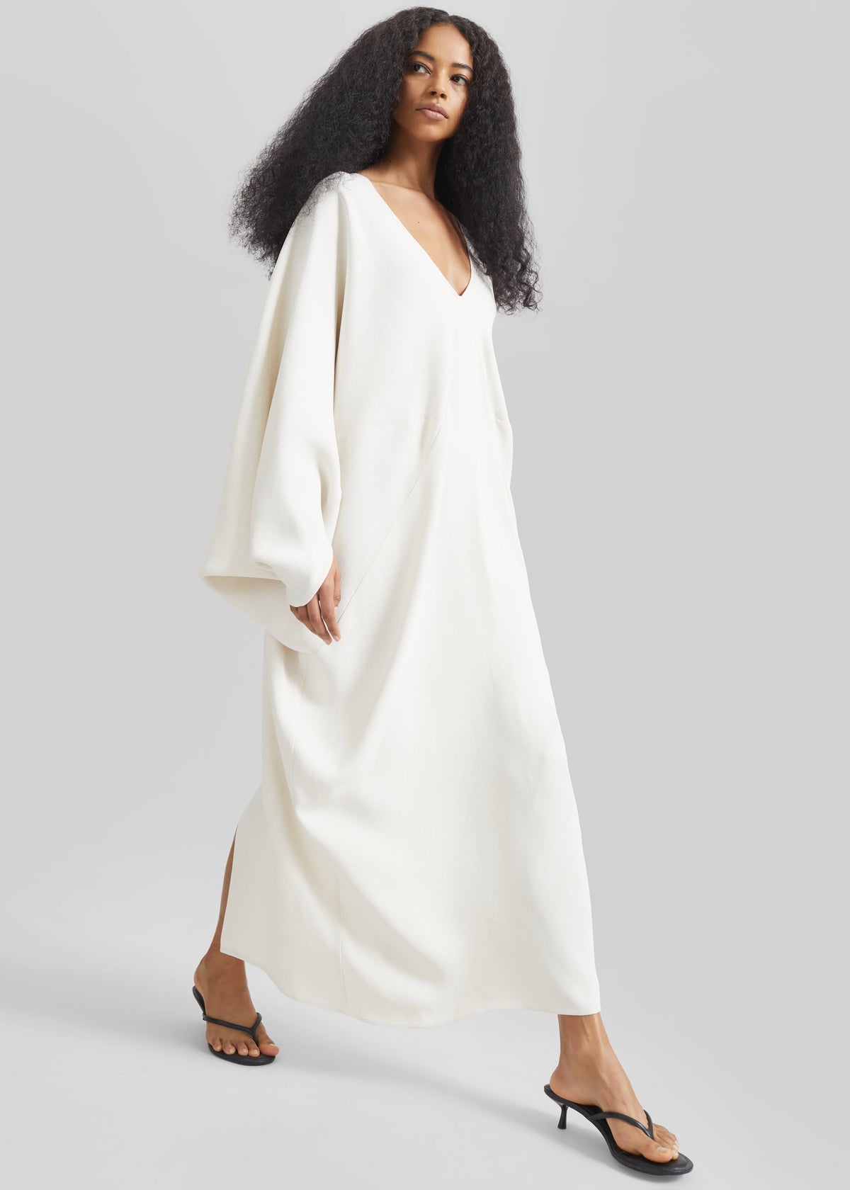 Lilia Kaftan Dress - Ivory – view 2 of 7