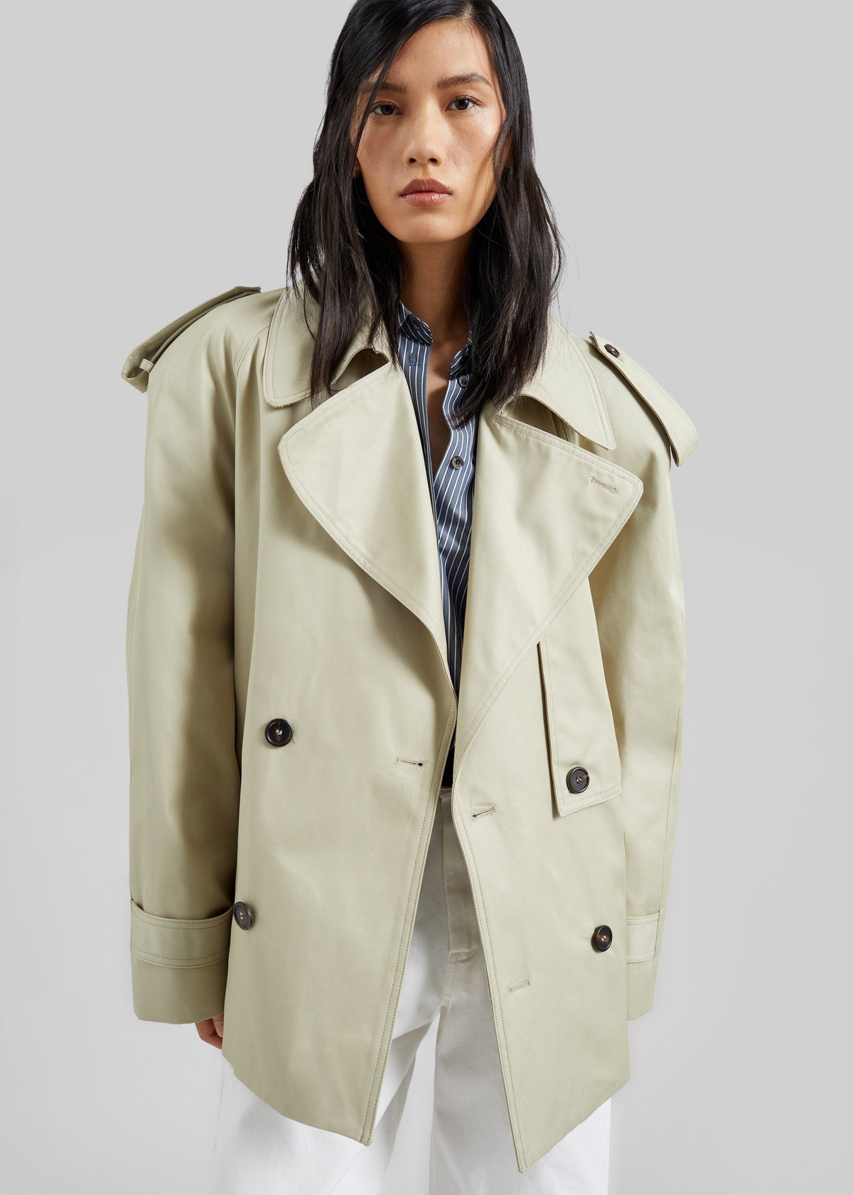 Linsell Short Trench - Beige – view 5 of 8