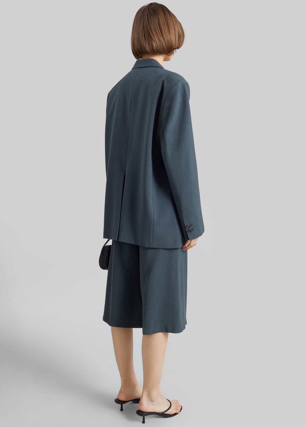 Lioni Oversized Padded Blazer - Deep Teal – view 8 of 9