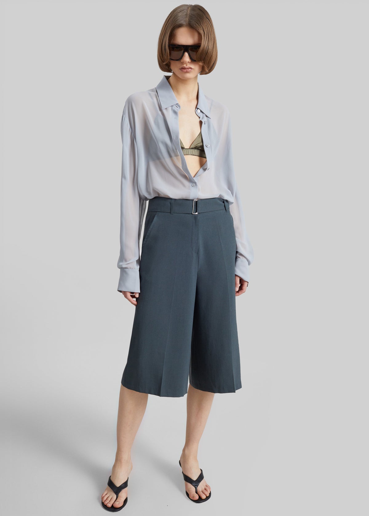 Lioni Tailored Bermuda Shorts - Deep Teal – view 1 of 10