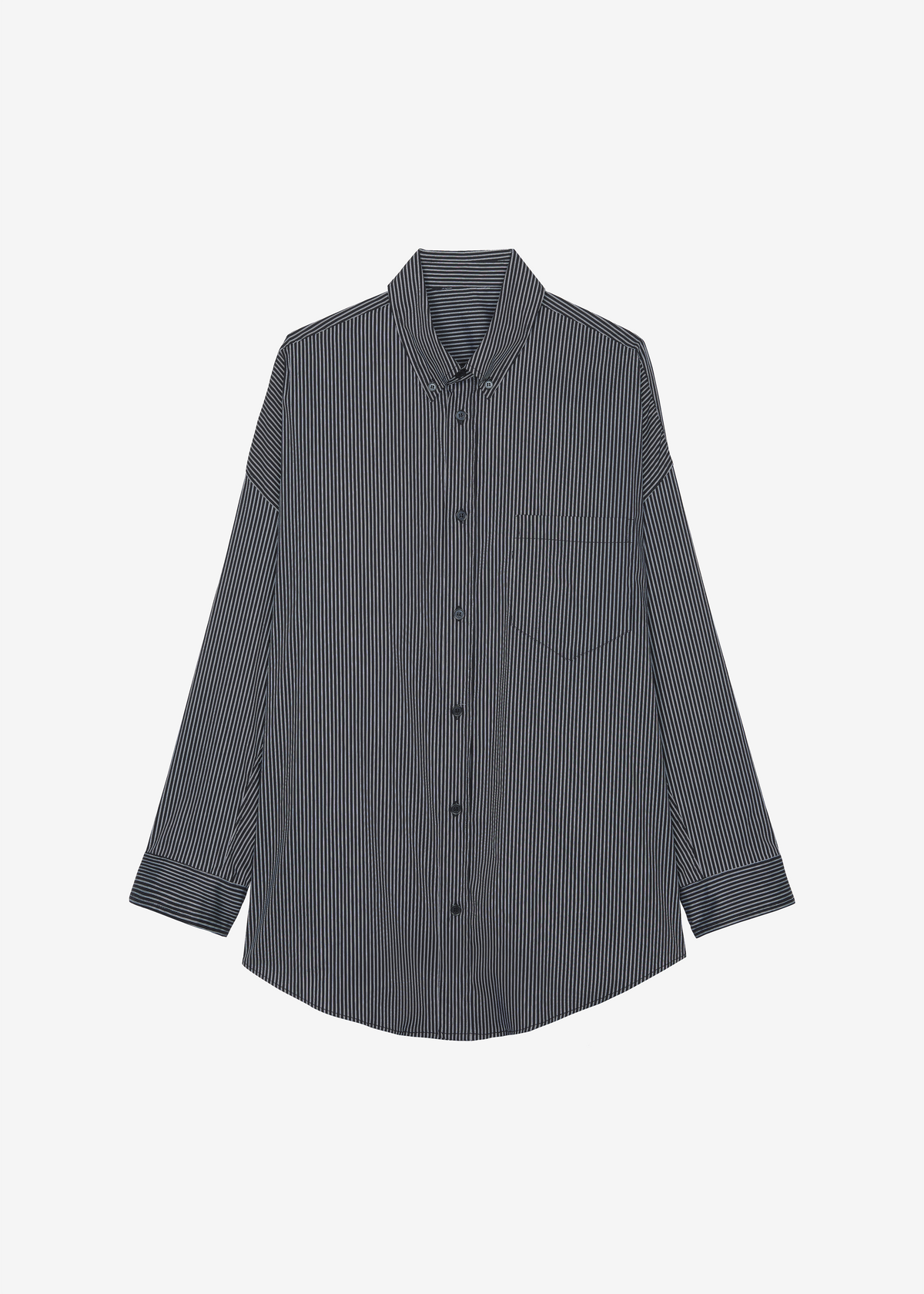 Lioris Oversized Shirt - Black/White Stripe – view 10 of 10