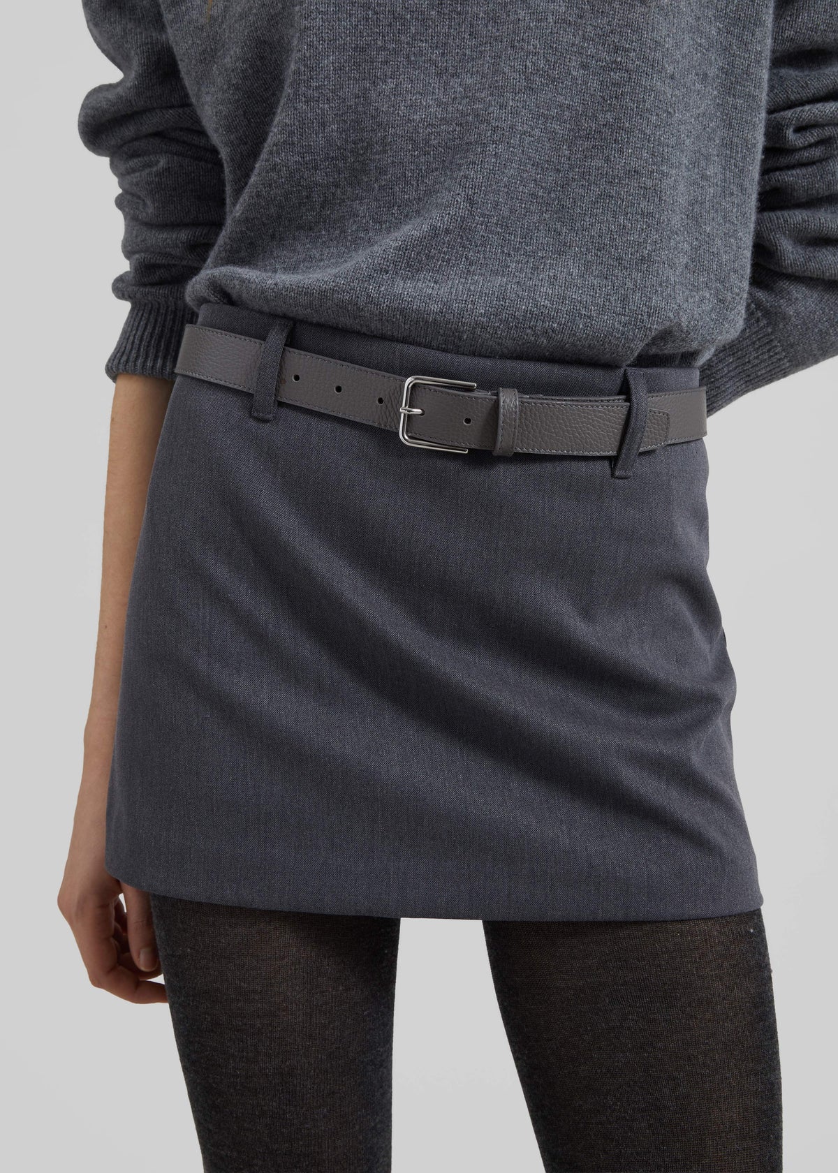 Liri Mini Skirt - Grey – view 3 of 7