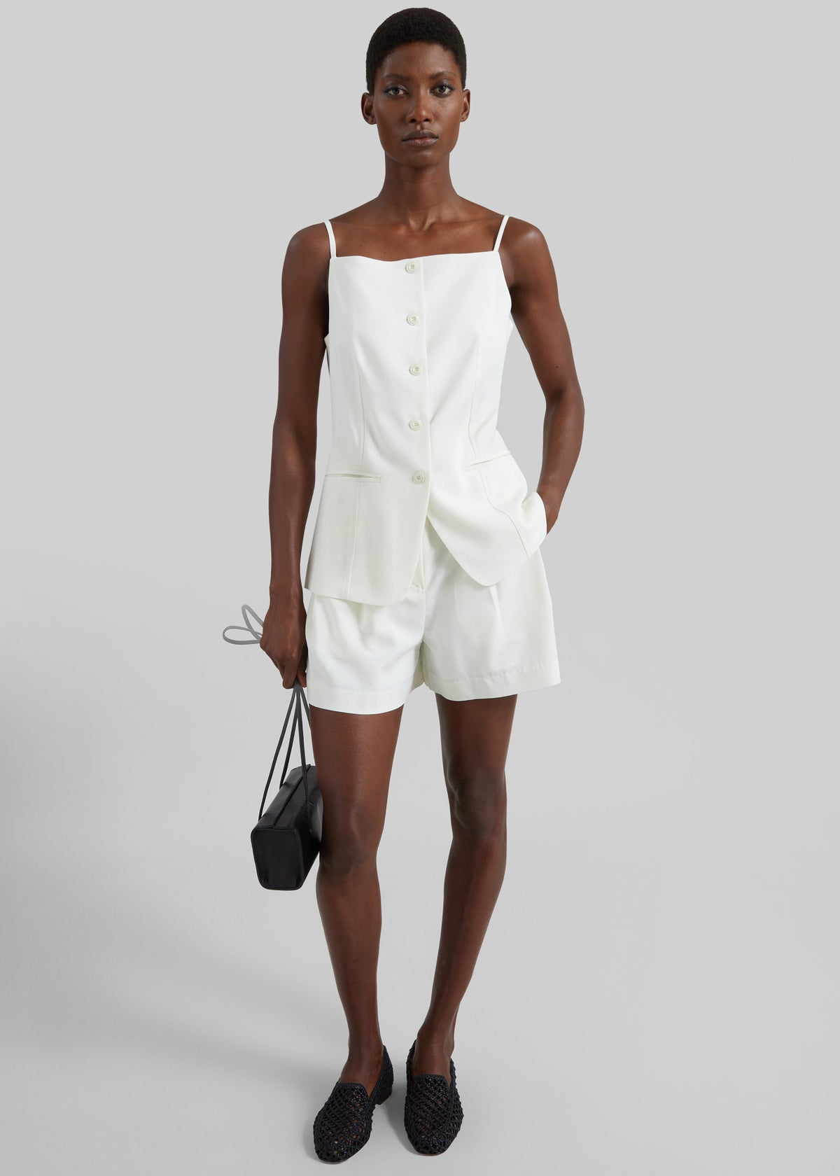 Lisboa Tie Vest - Ivory – view 1 of 8