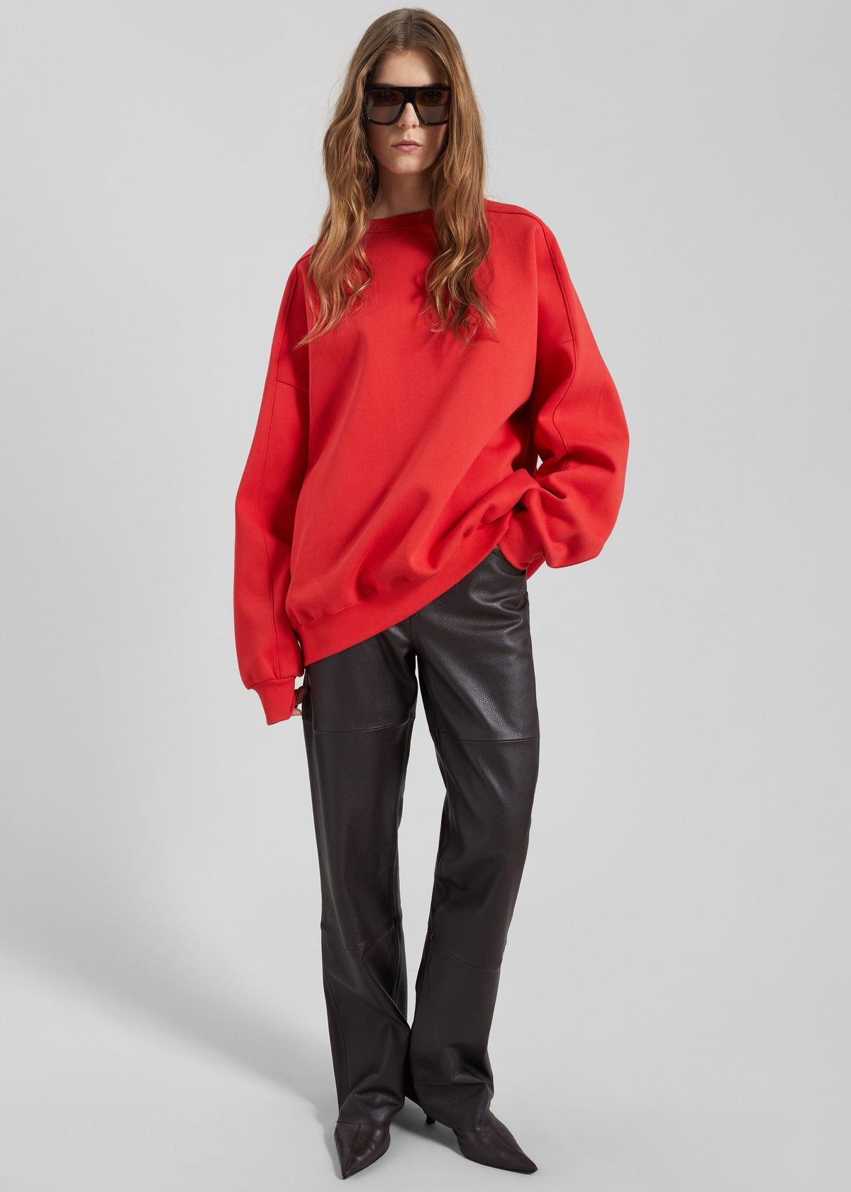 Lonay Balloon Sleeve Sweatshirt - Red – view 3 of 7