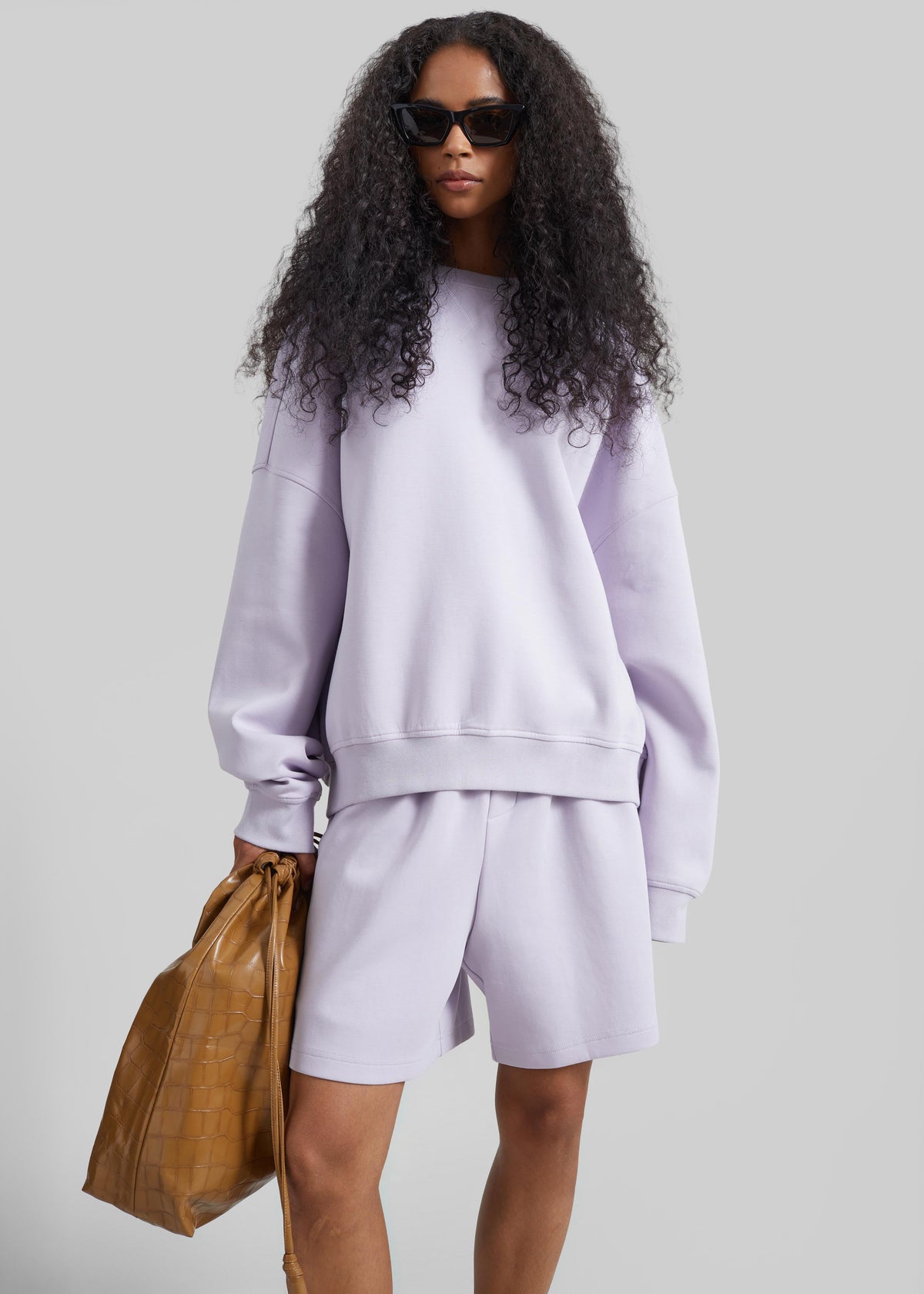Lorcy Oversized Sweatshirt - Lavender – view 5 of 8