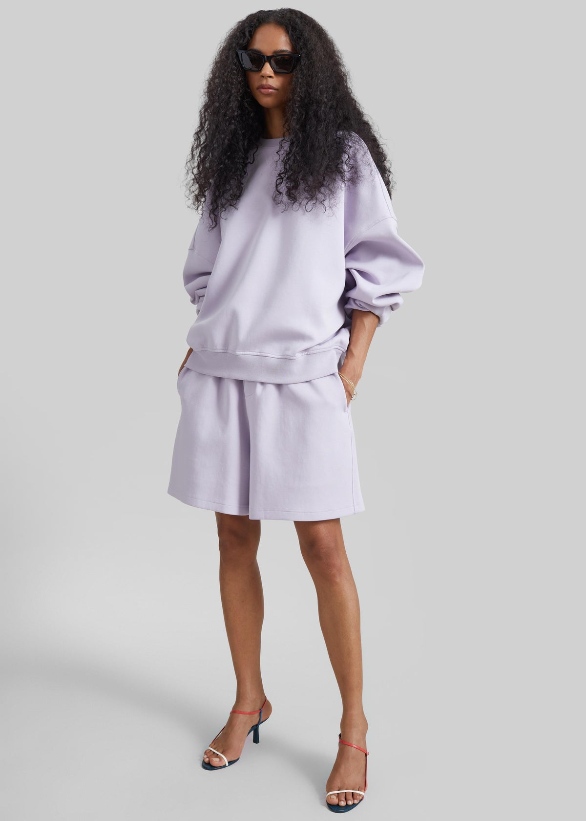 Lorcy Oversized Sweatshirt - Lavender – view 6 of 8
