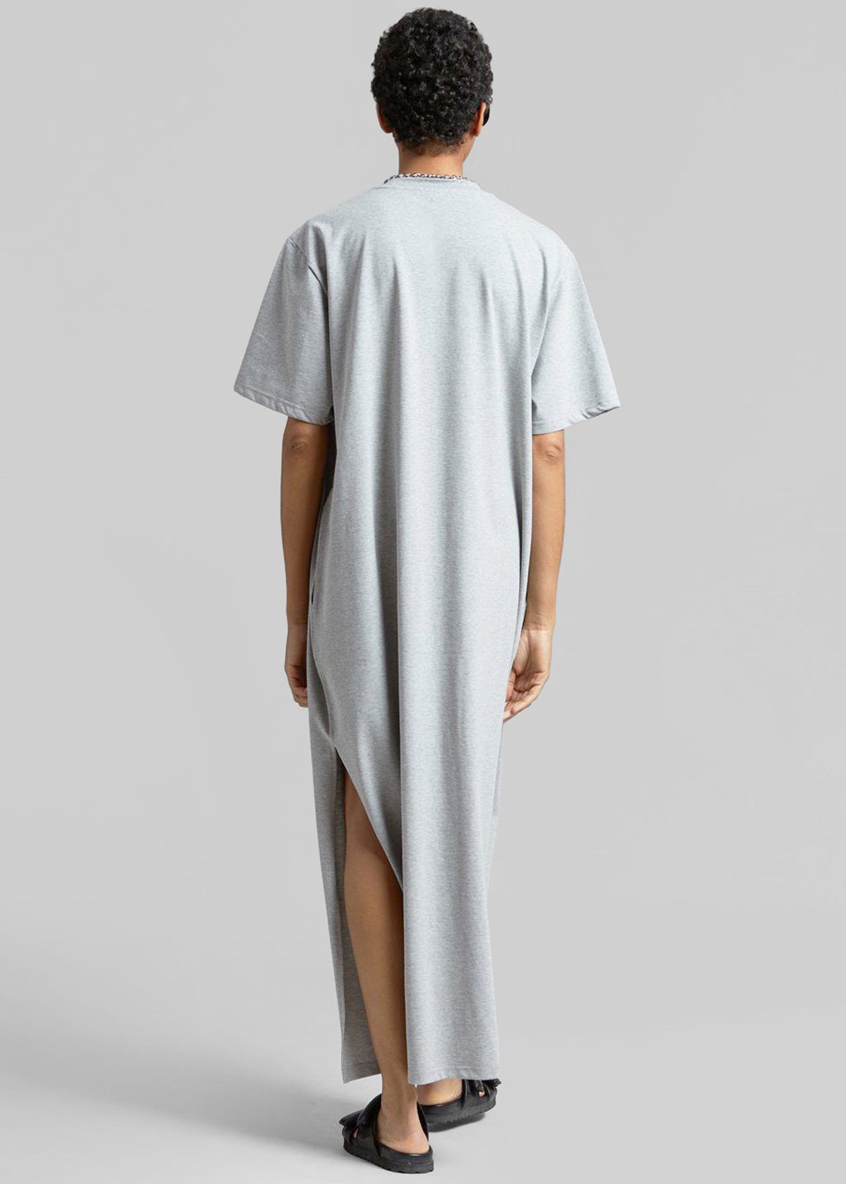 Lou Oversized Tee Dress - Heather Grey – view 6 of 7