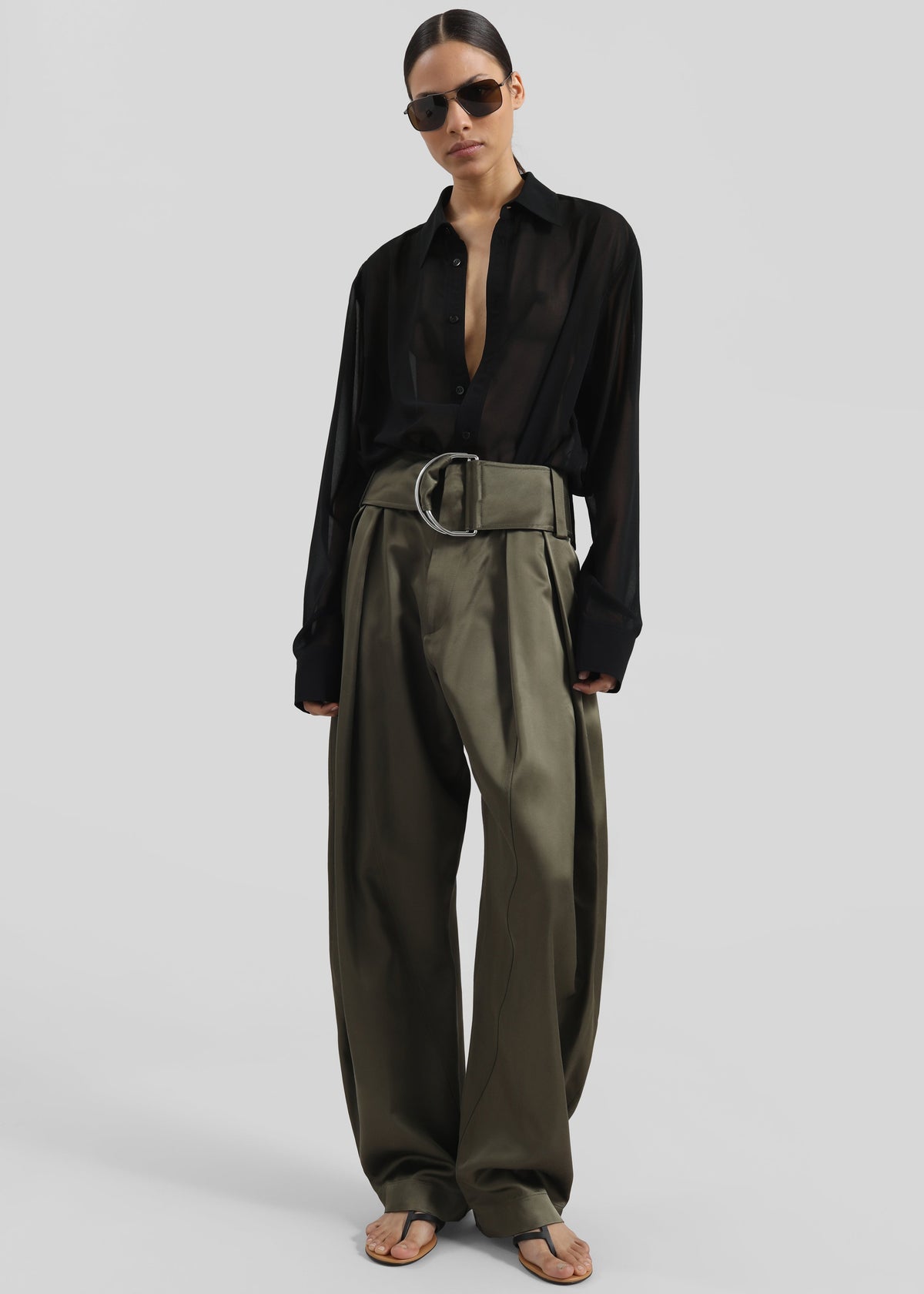 Louis Gabriel Nouchi Classic Transparent Shirt - Black – view 3 of 10