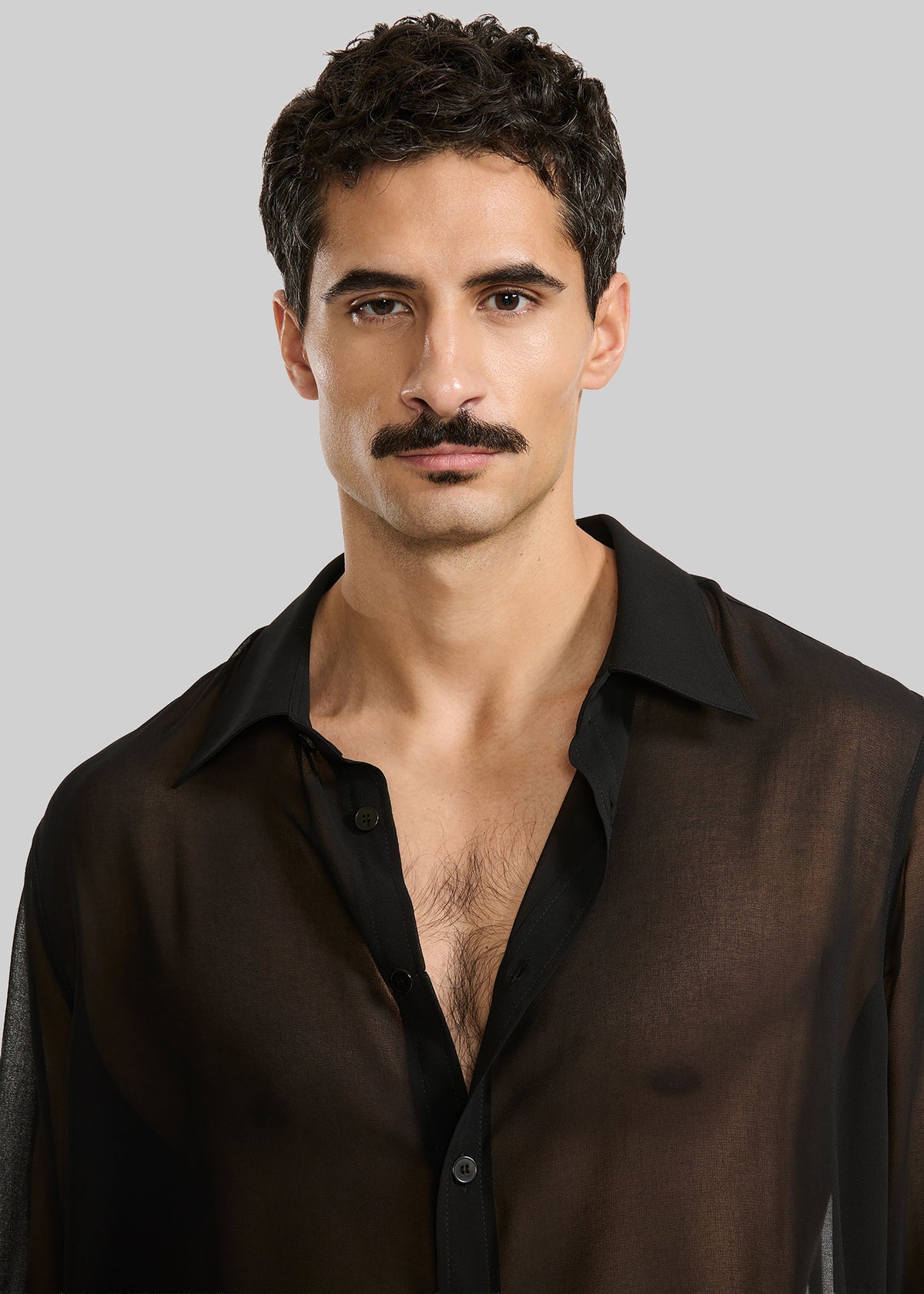 Louis Gabriel Nouchi Classic Transparent Shirt - Black – view 8 of 10