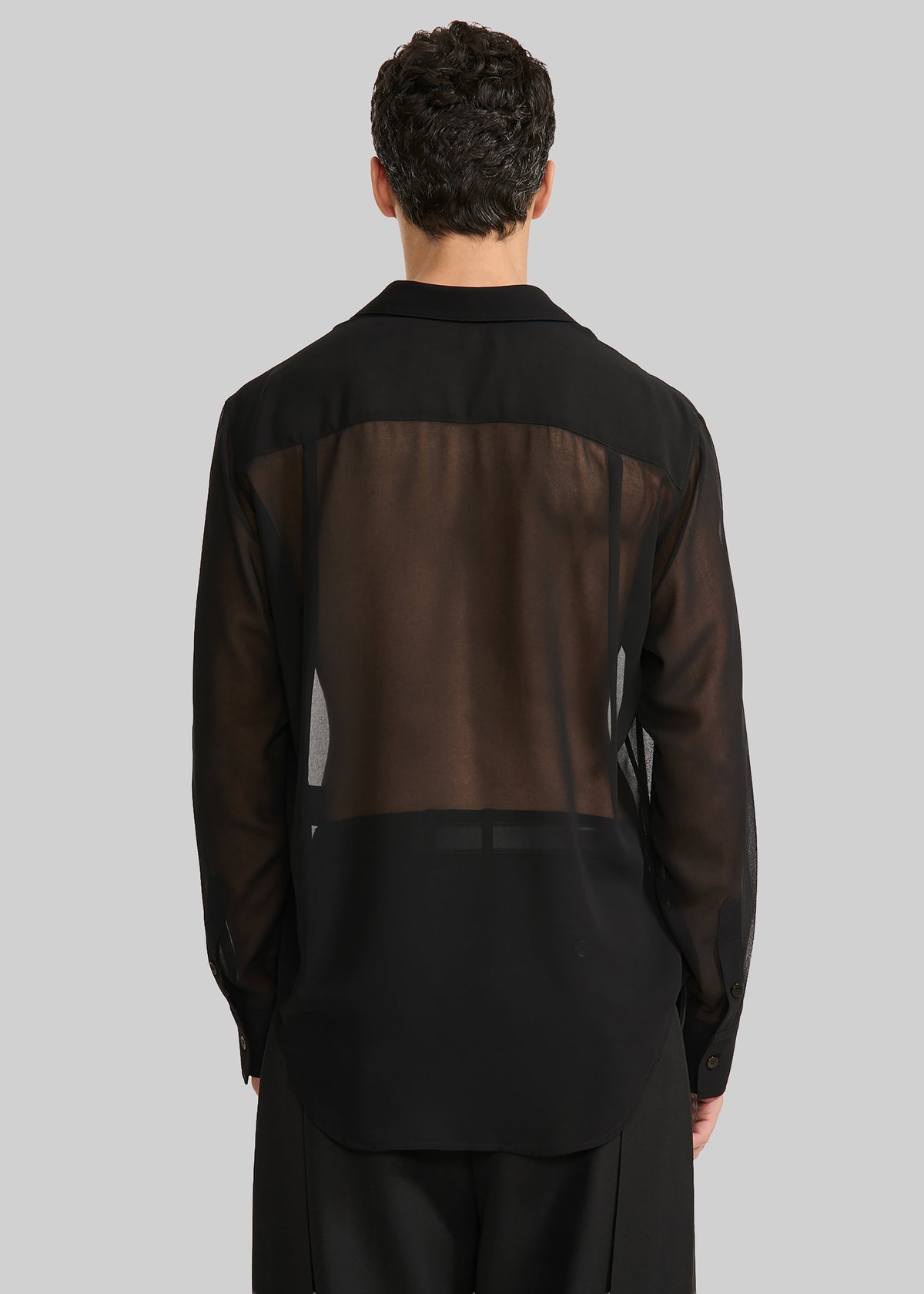 Louis Gabriel Nouchi Classic Transparent Shirt - Black – view 10 of 10