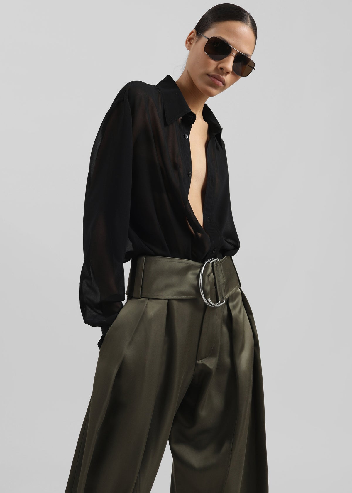 Louis Gabriel Nouchi Classic Transparent Shirt - Black – view 5 of 10