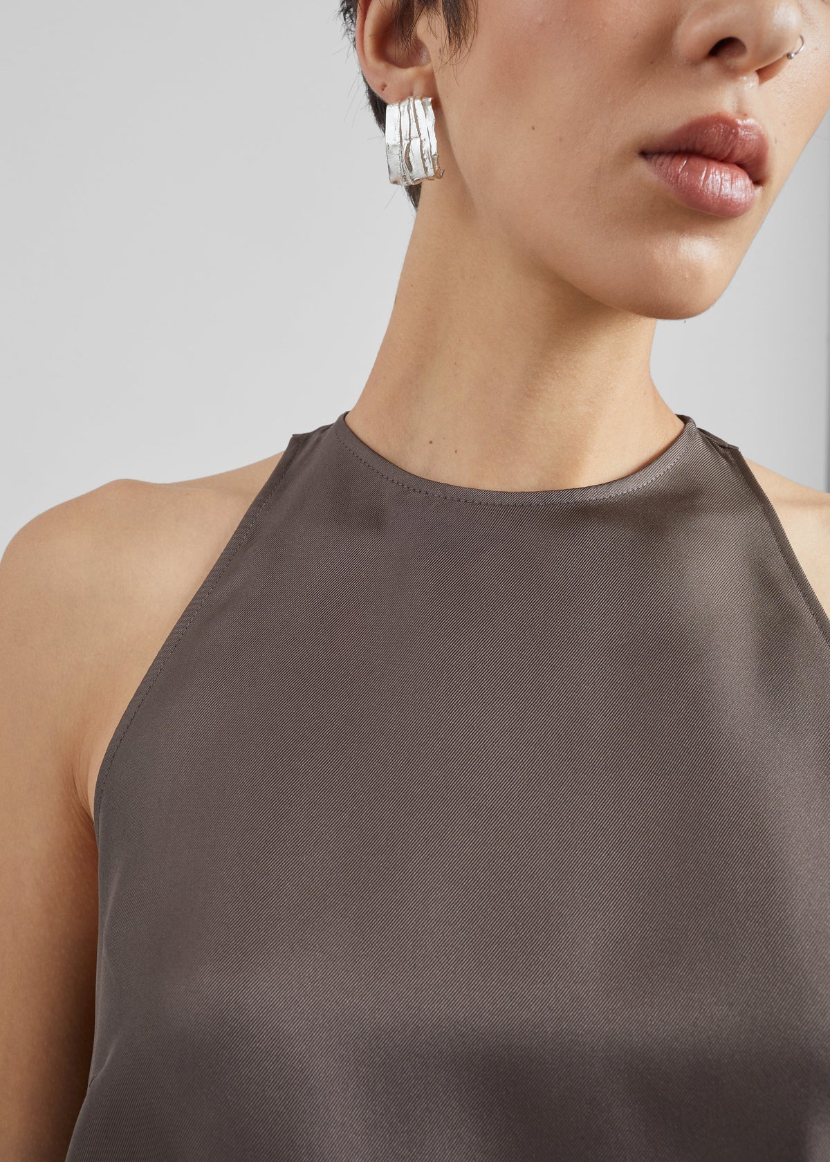 Loulou de Saison Bruna Cape Dress - Dark Brown – view 6 of 7