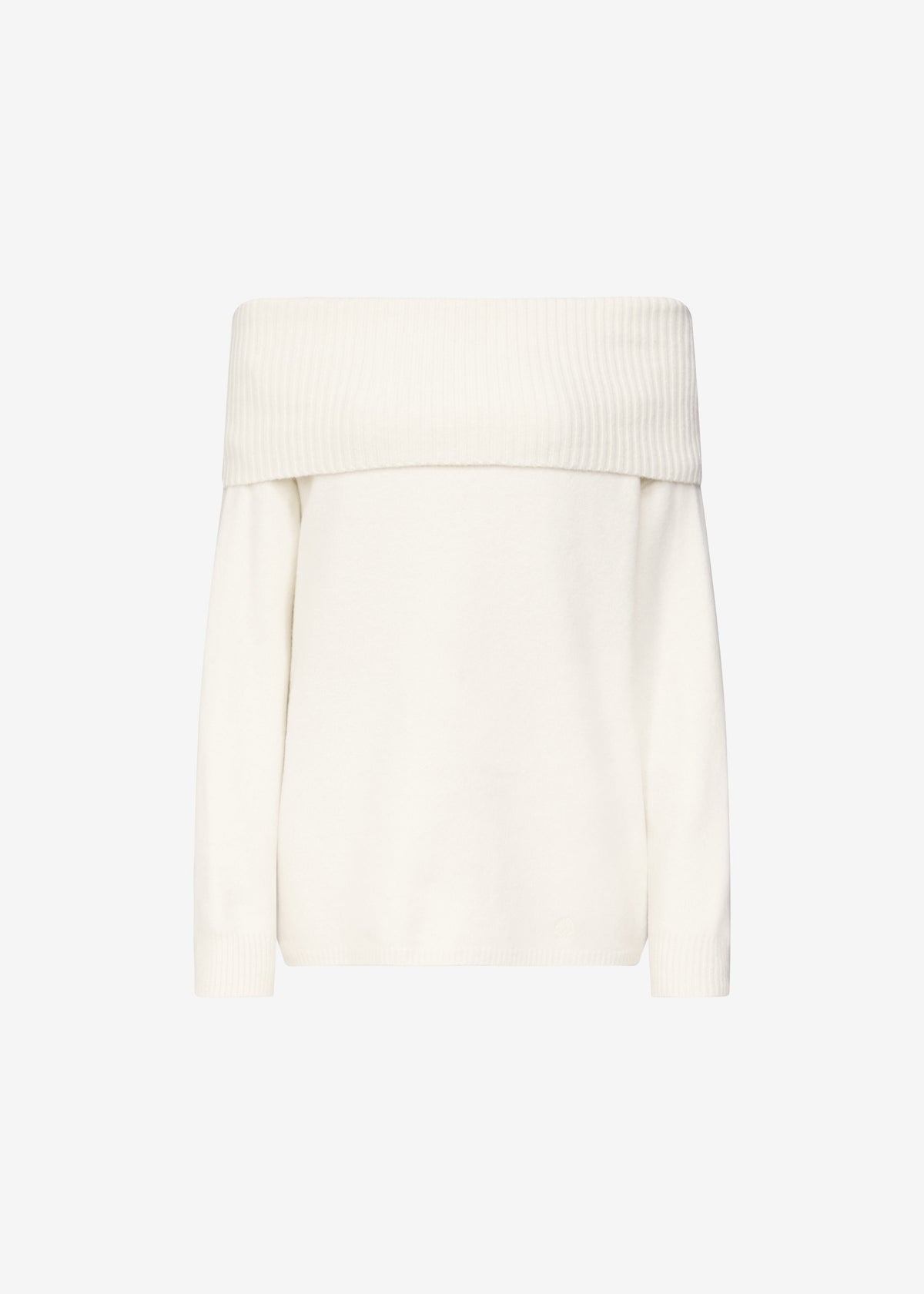 Loulou de Saison Sibyl Off-Shoulder Sweater - Ivory – view 6 of 6