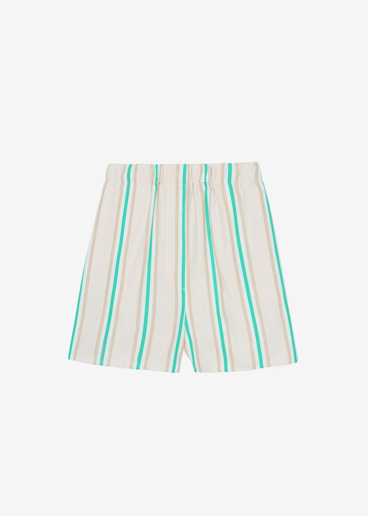 Lui Fluid Boxer Shorts - Beige Multi Stripe – view 9 of 9