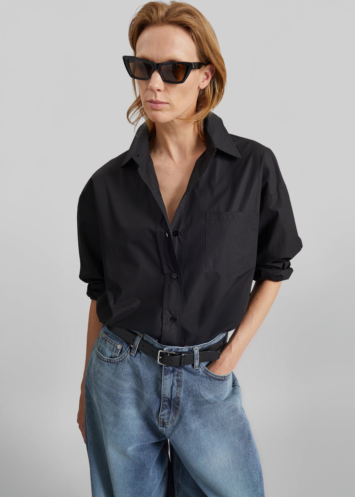 Lui Organic Cotton Shirt - Black – view 2 of 12
