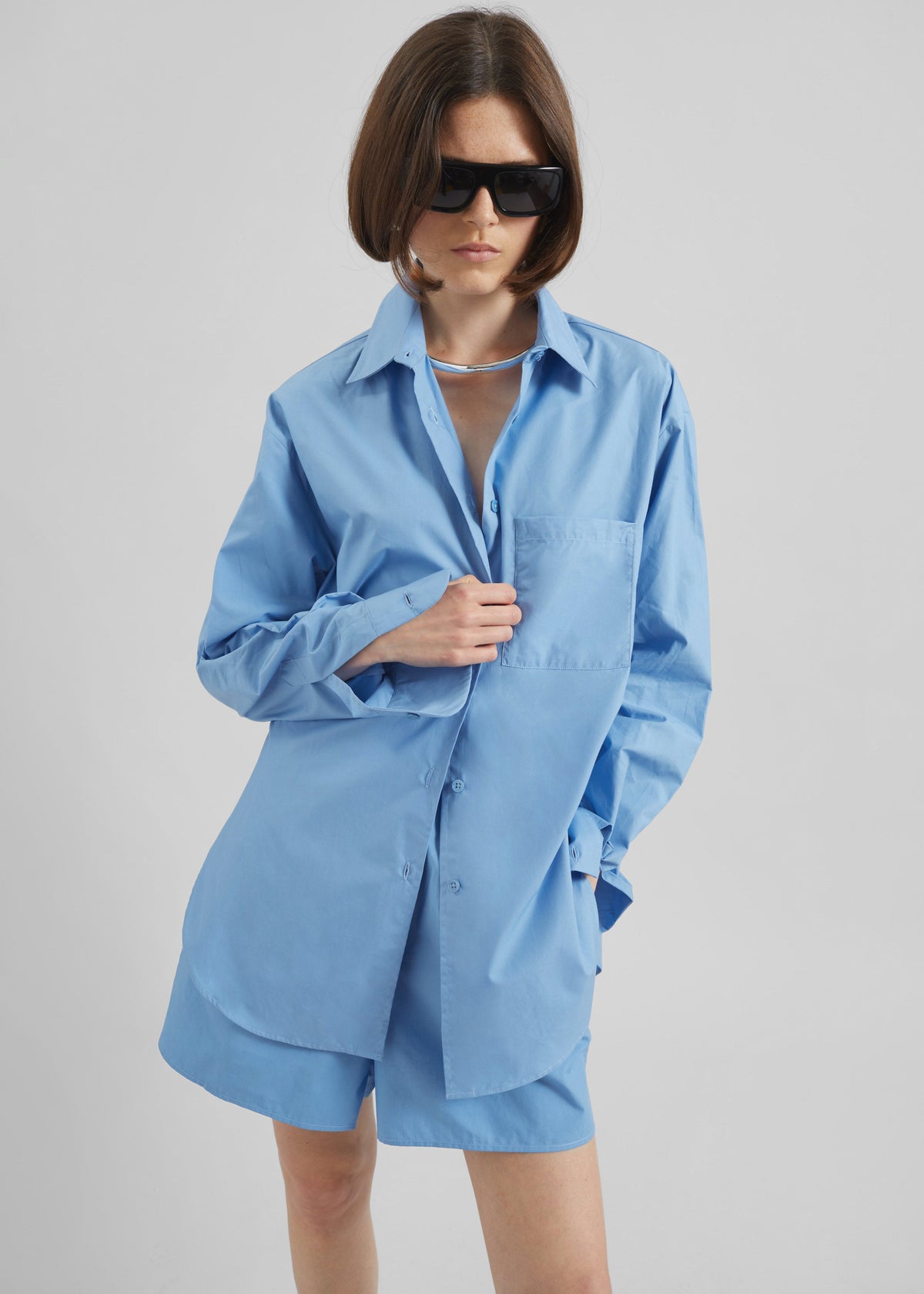 Lui Organic Cotton Shirt - Blue – view 3 of 14