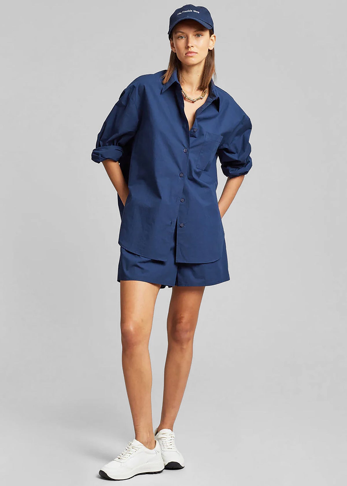 Lui Organic Cotton Shirt - Navy – view 10 of 11