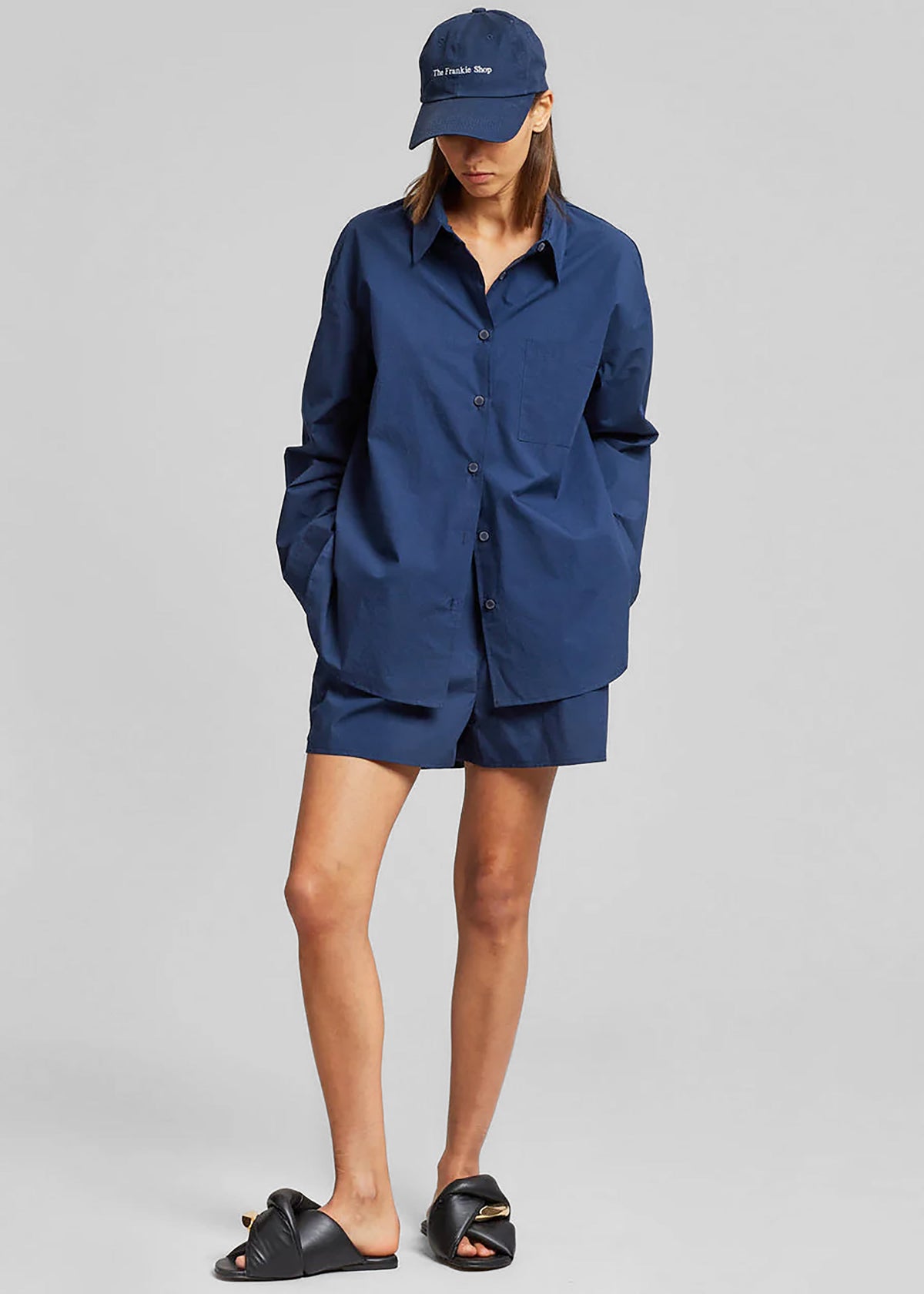 Lui Organic Cotton Shirt - Navy – view 4 of 11