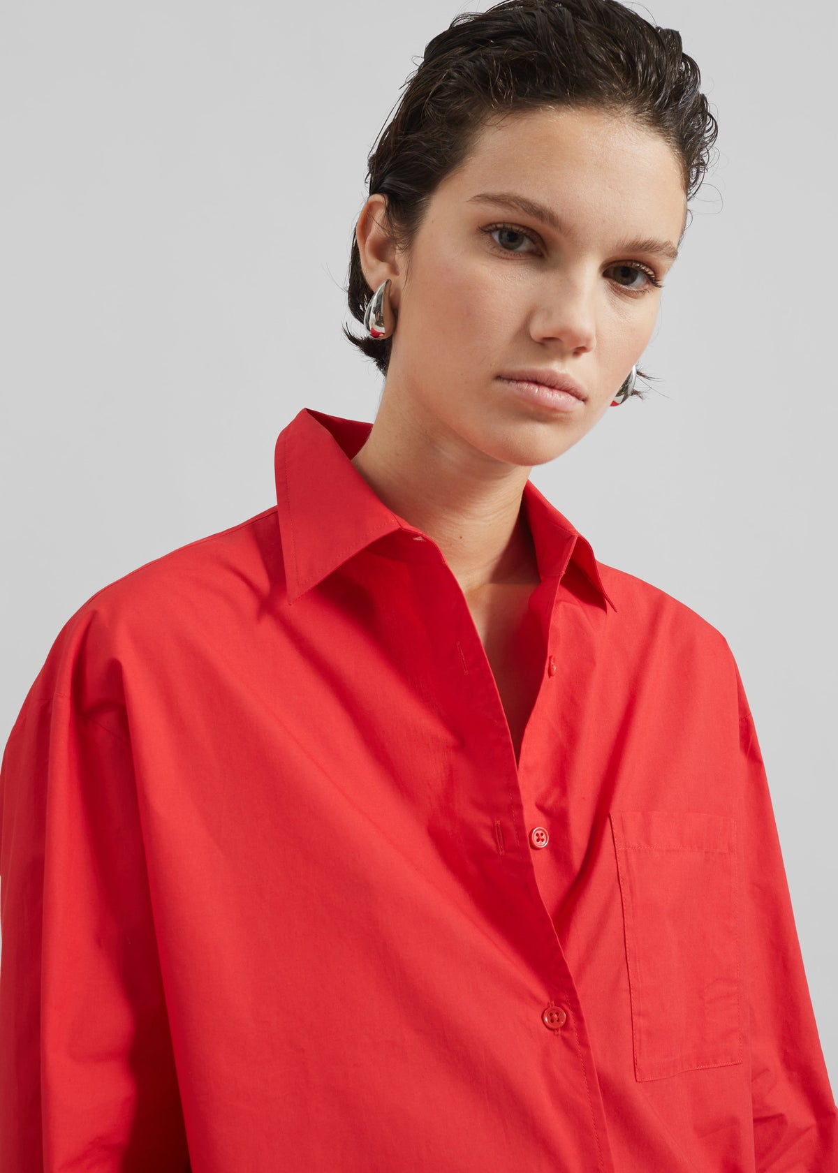 Lui Organic Cotton Shirt - Red – view 2 of 7