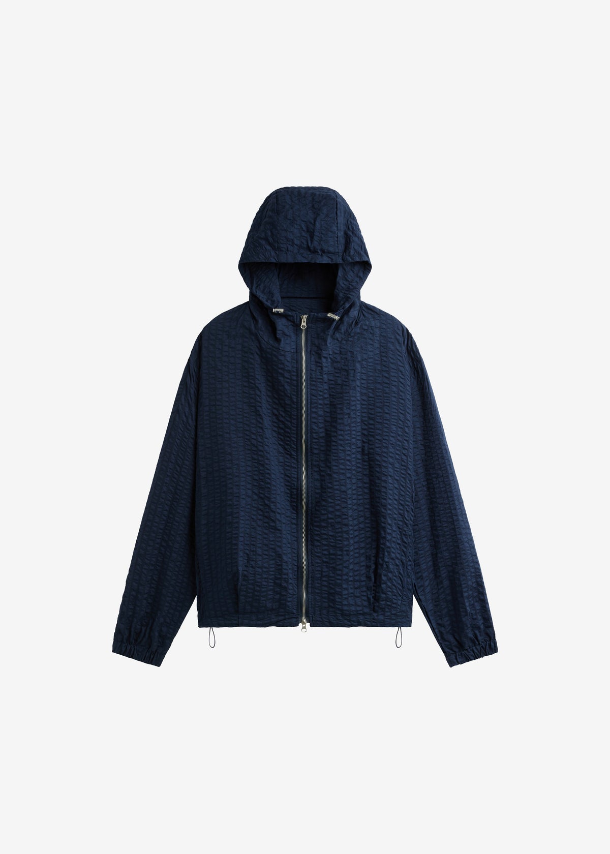 Luynes Seersucker Drawstring Jacket - Navy – view 7 of 7