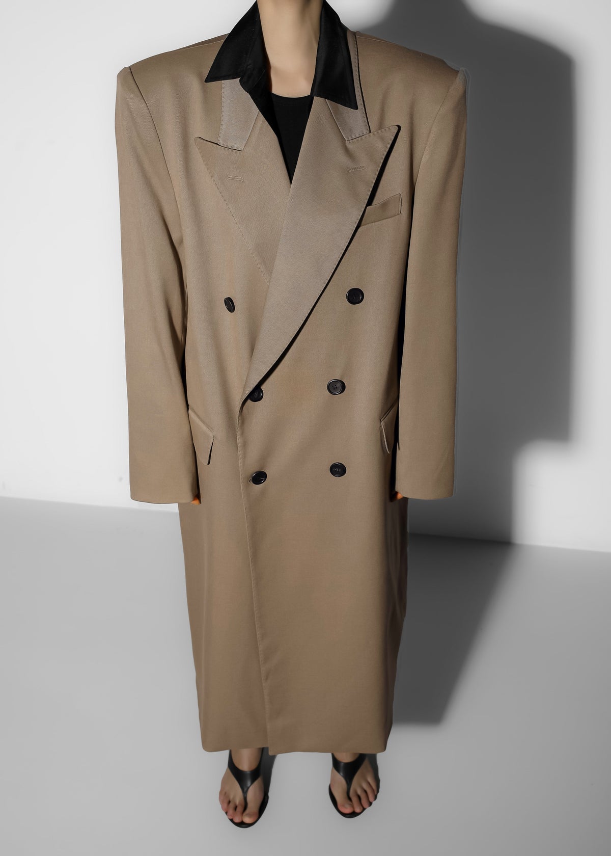 London Double Breasted Coat - Taupe – view 5 of 12