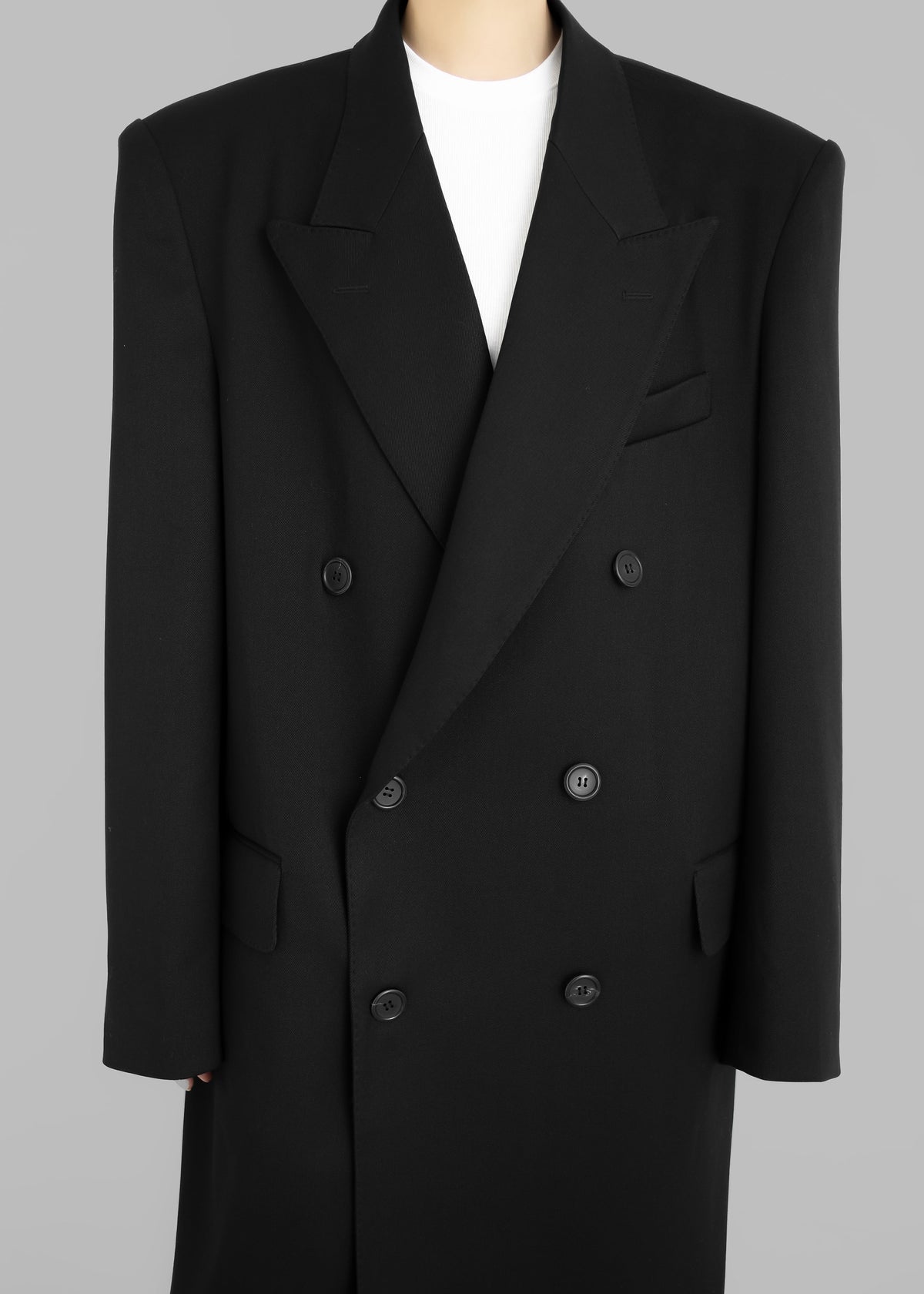 London Double Breasted Coat - Black – view 4 of 13