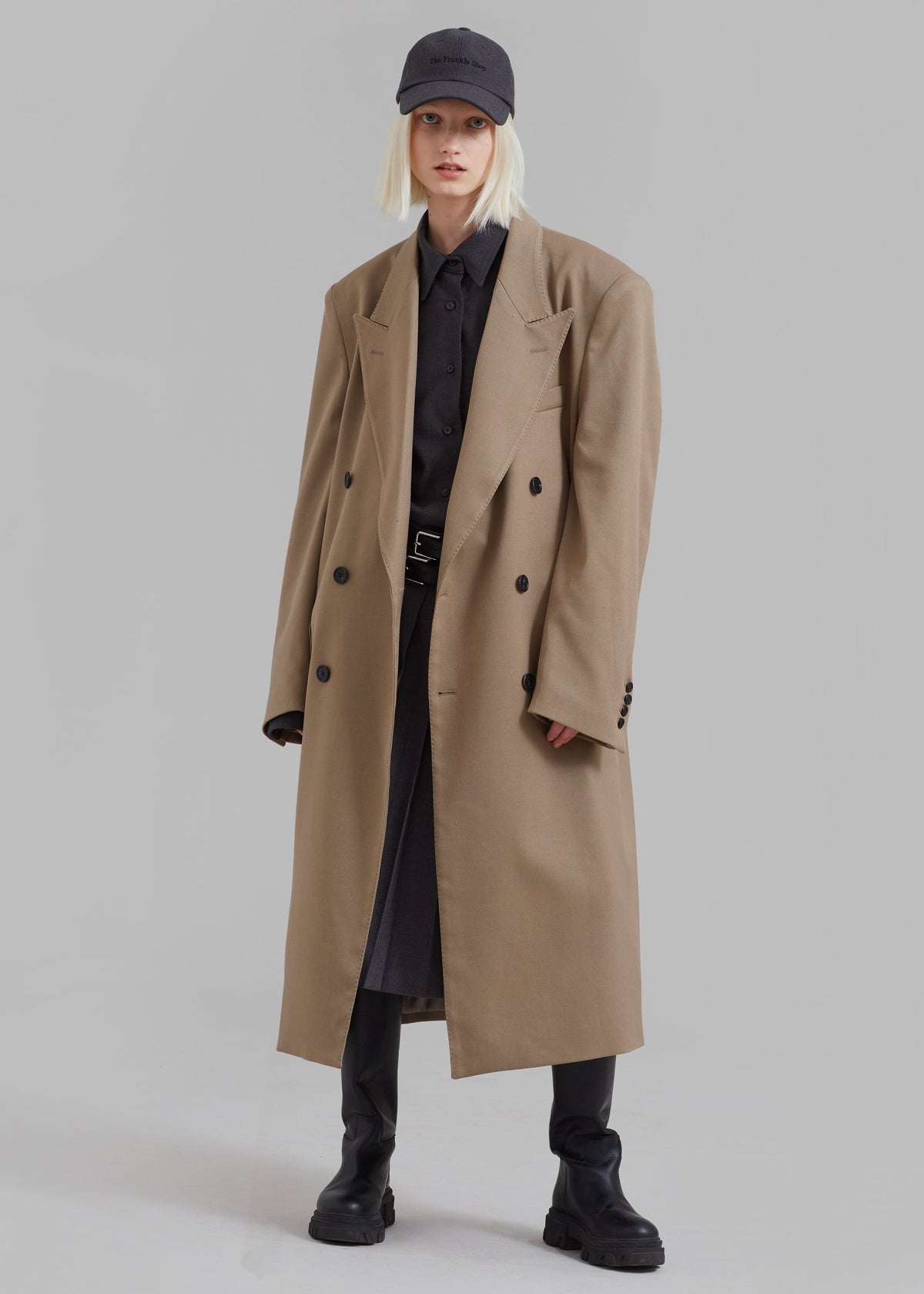 London Double Breasted Coat - Taupe – view 8 of 12