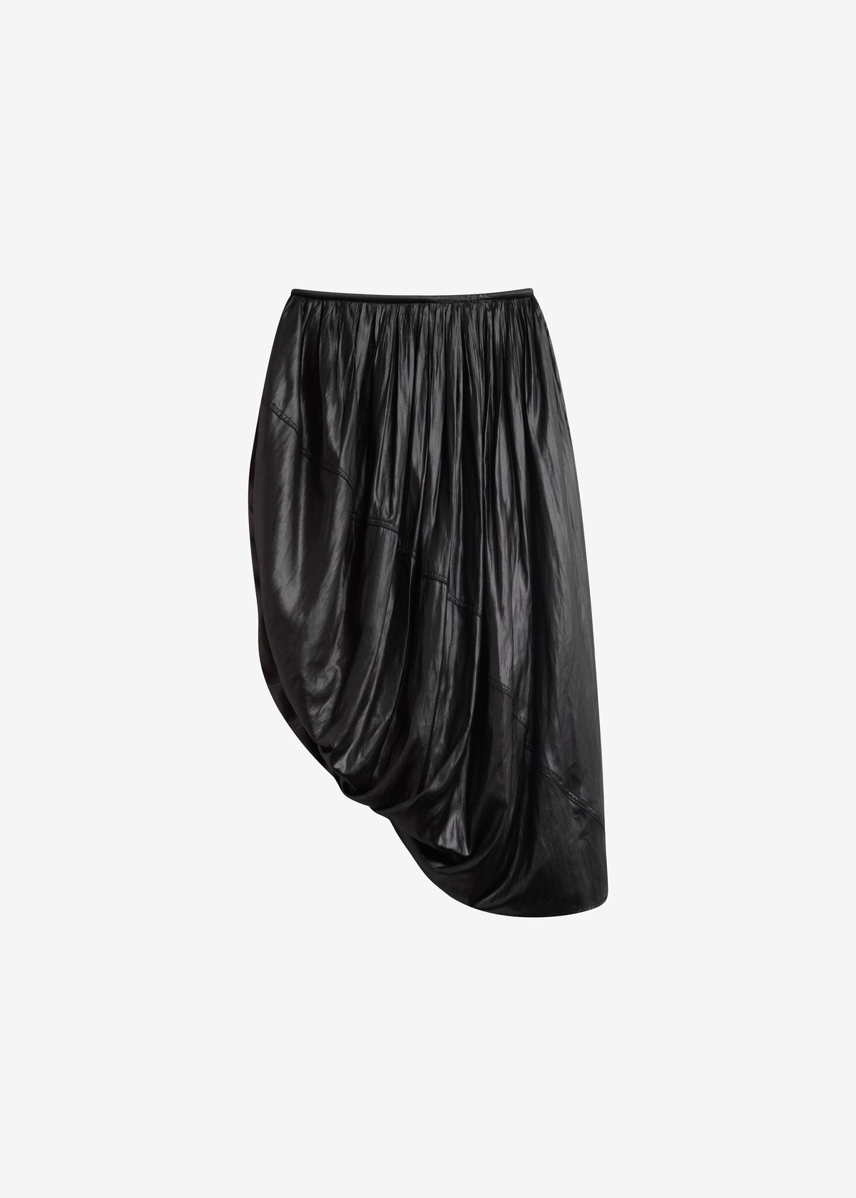 Mabillon Corded Draped Skirt - Black – view 8 of 8
