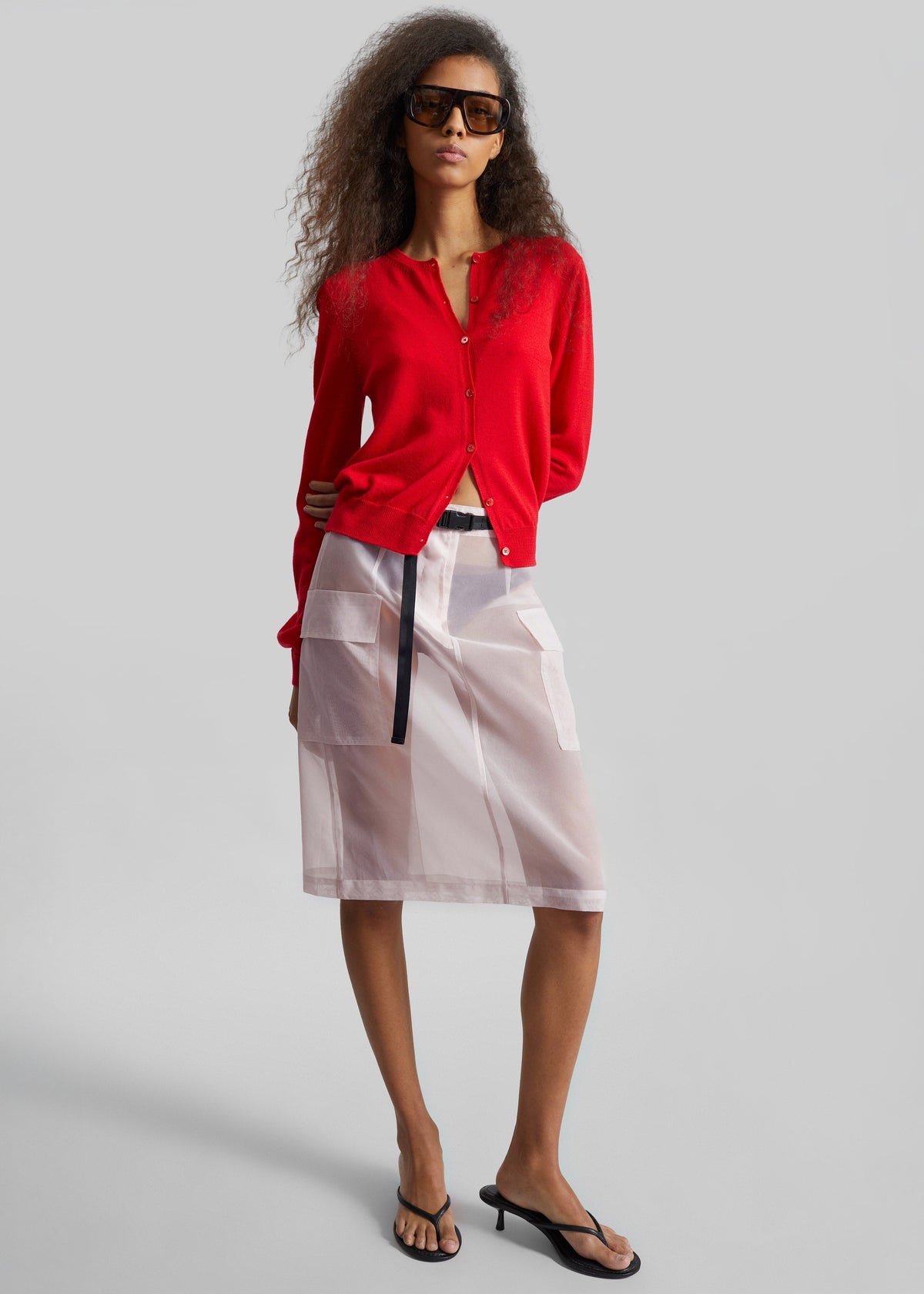 Mahim Superfine Wool Cardigan - Red – view 5 of 7