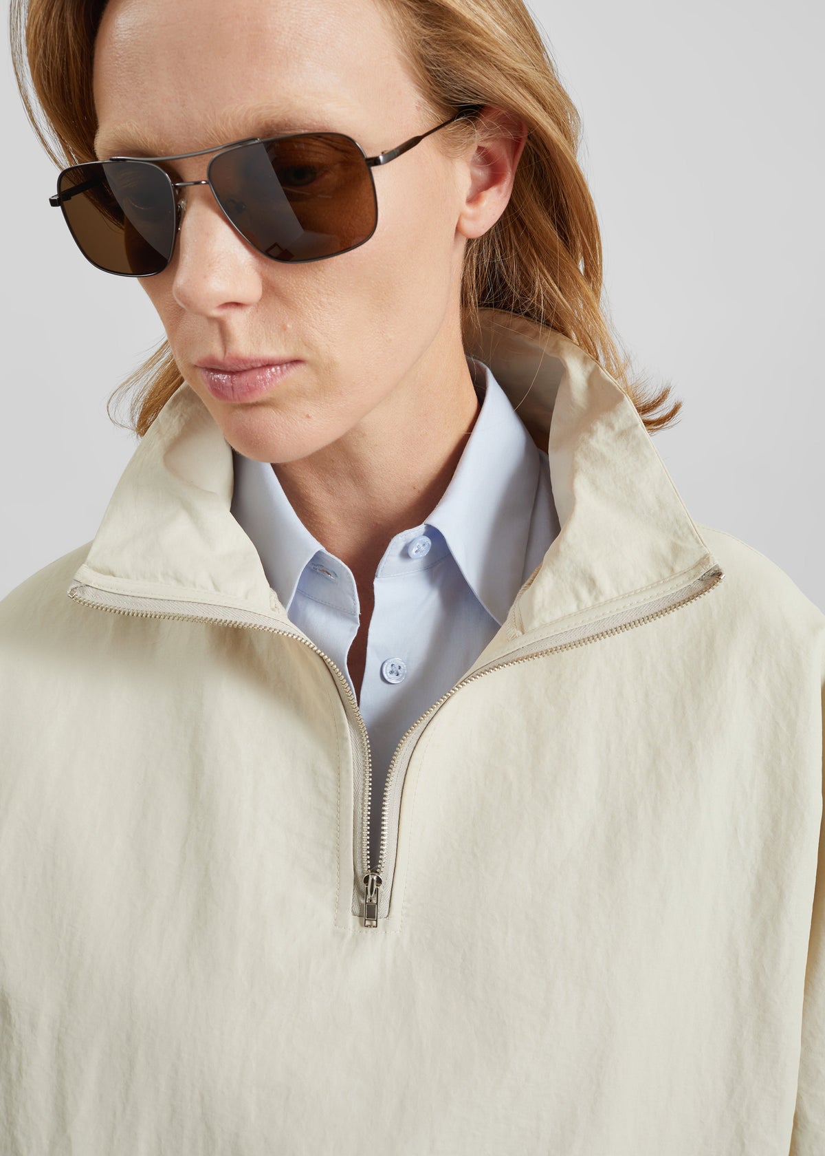 Majvik Windbreaker Anorak - Light Beige – view 4 of 7