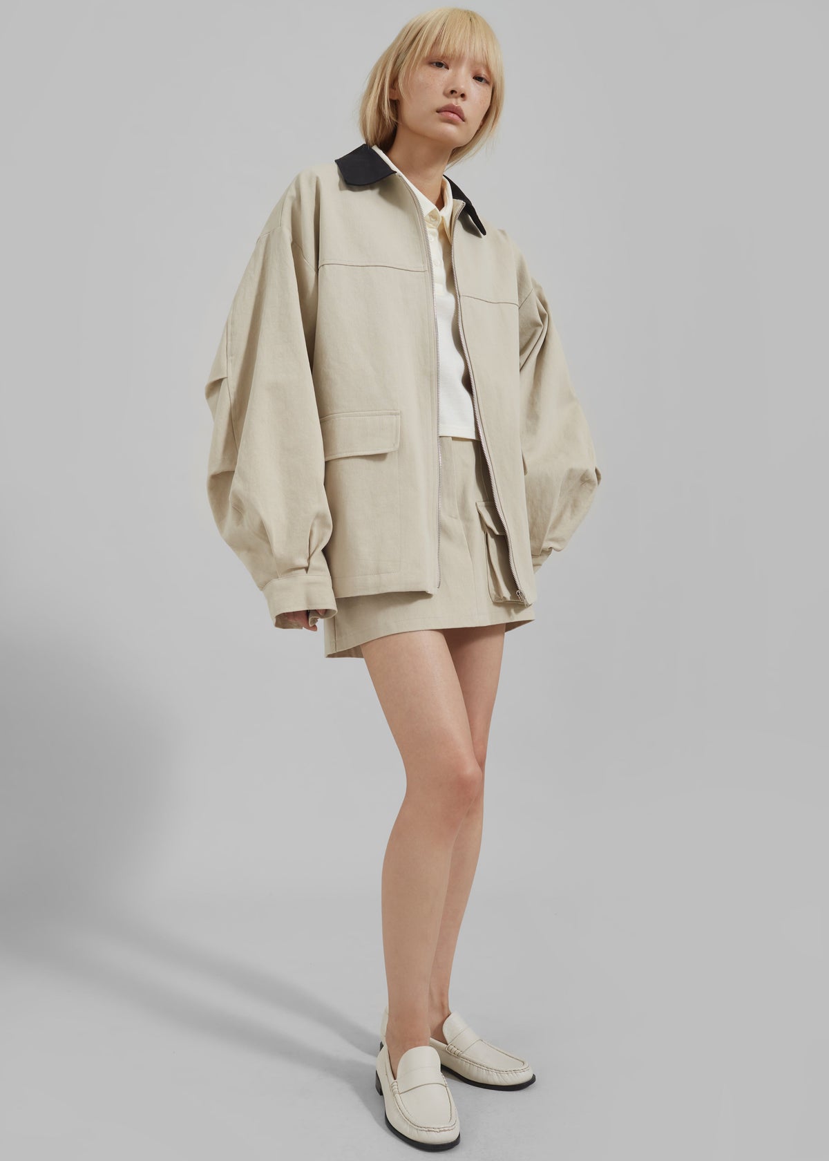 Malia Cargo Mini Skirt - Beige – view 7 of 10