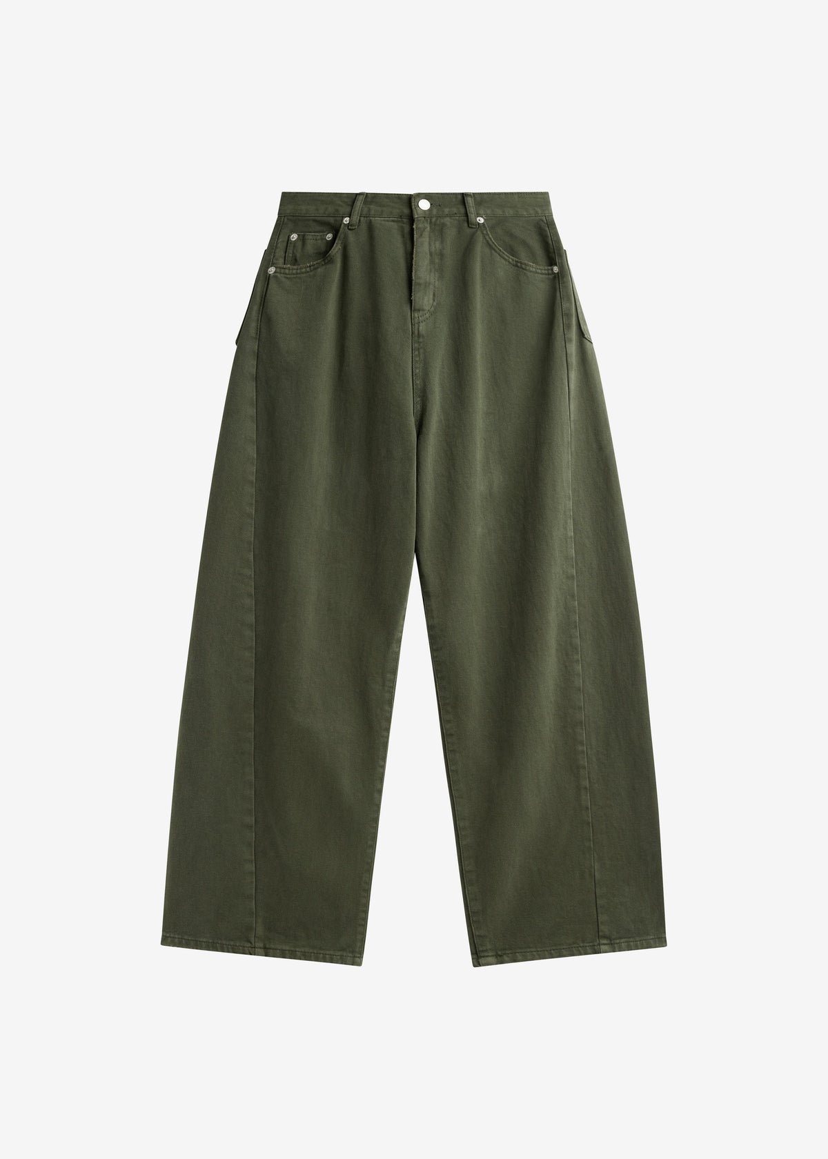 Mareil Barrel Leg Jeans - Olive – view 7 of 7
