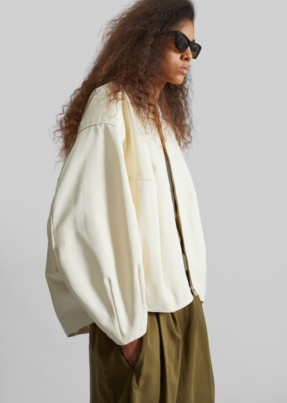 Marslev Cocoon Jacket - Cream – view 3 of 8