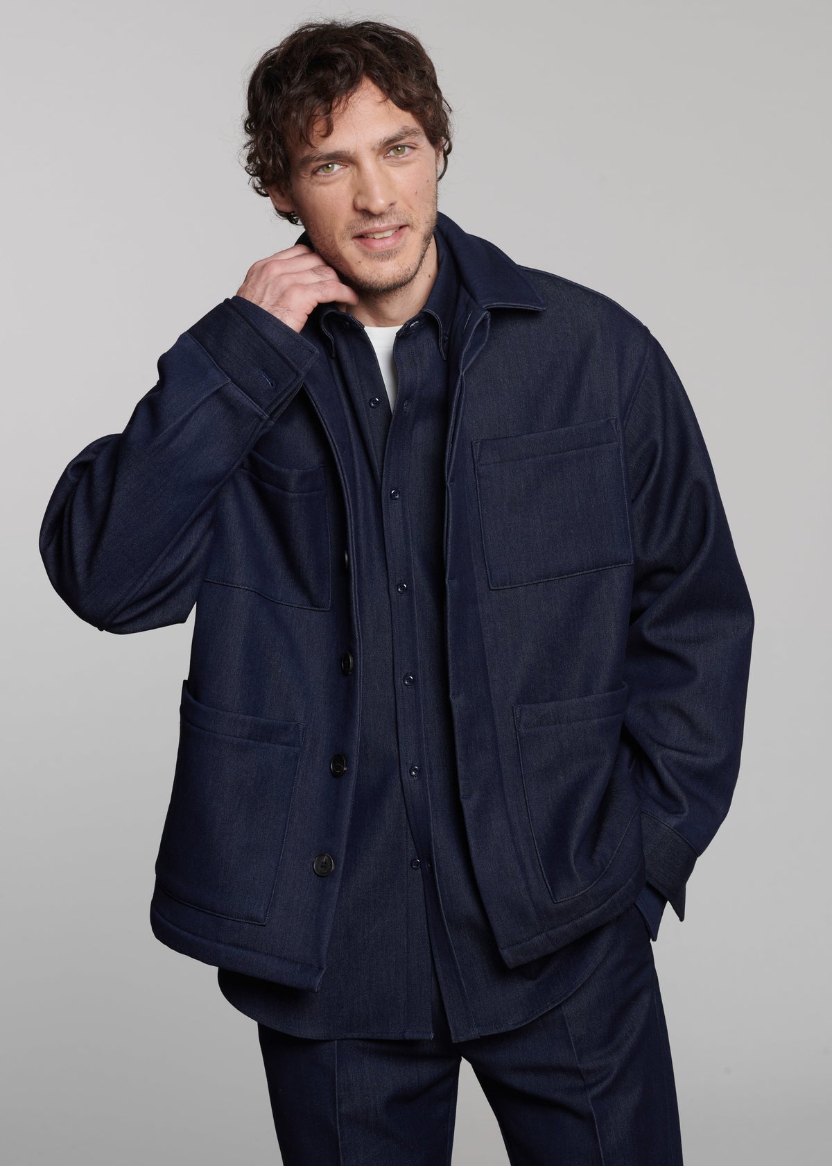 Mason Boxy Jacket - Indigo – view 1 of 7