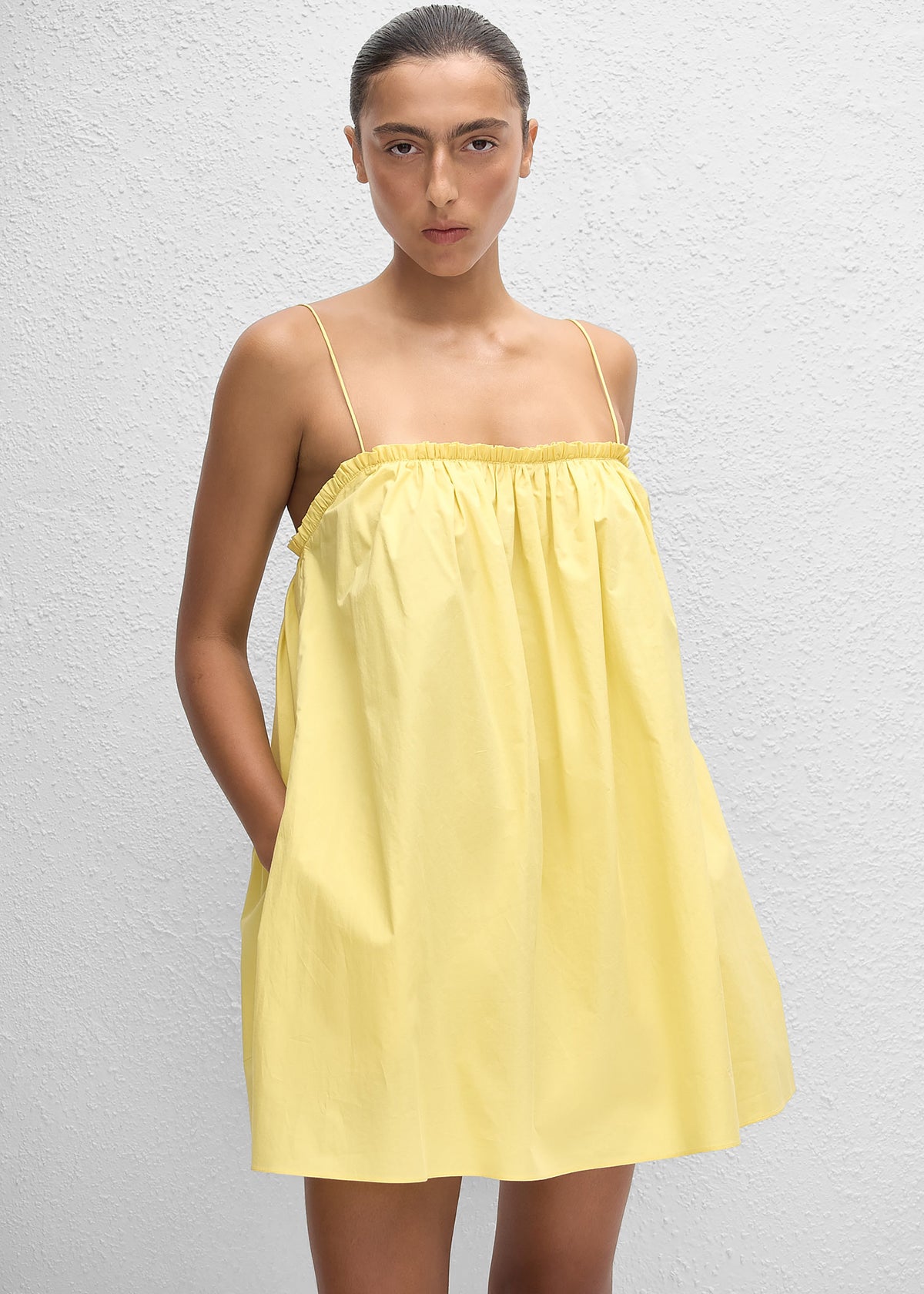 Matteau Frill Cami Mini Dress - Limoncello – view 1 of 6
