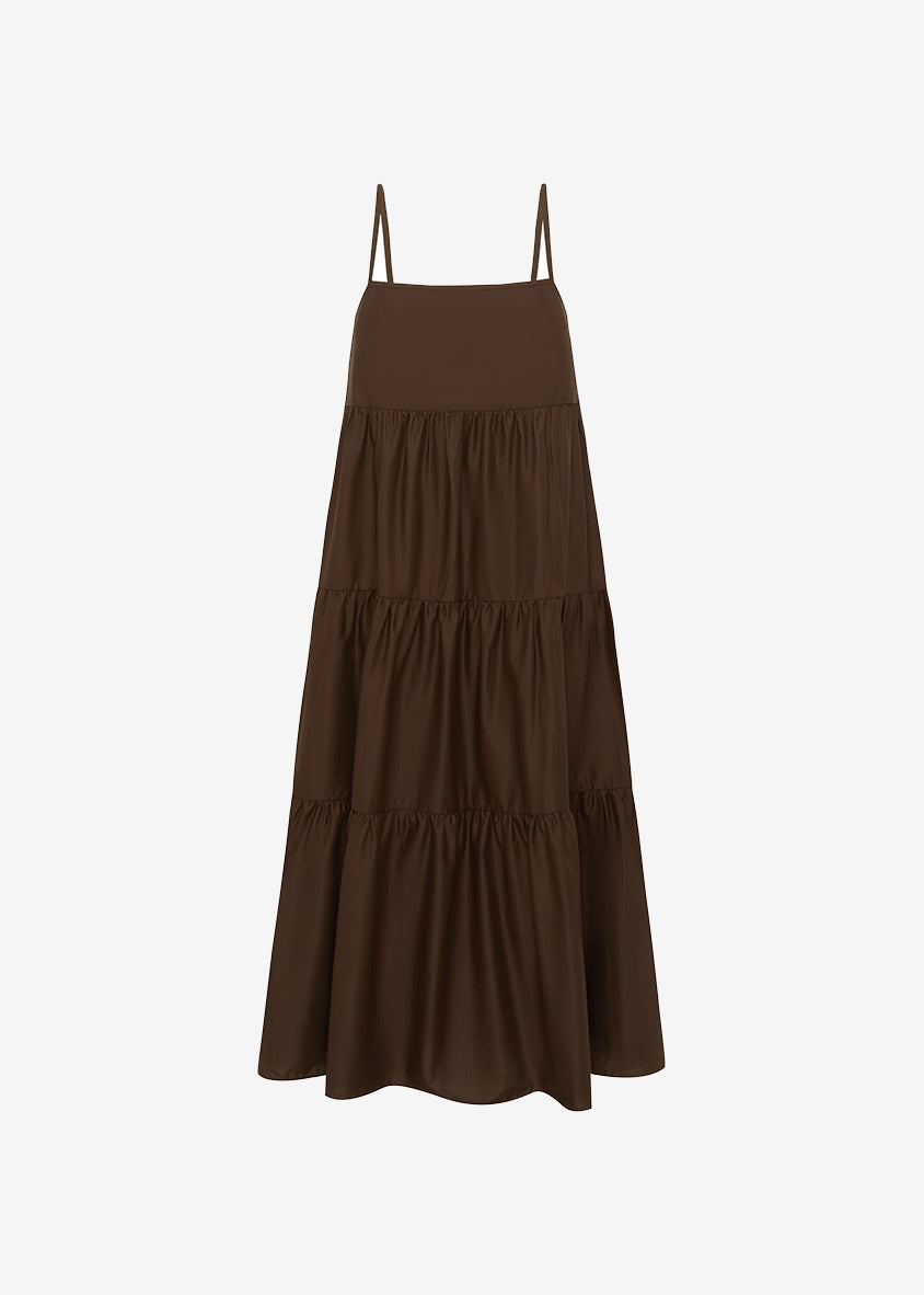 Matteau Tiered Sundress - Chocolate – view 4 of 4