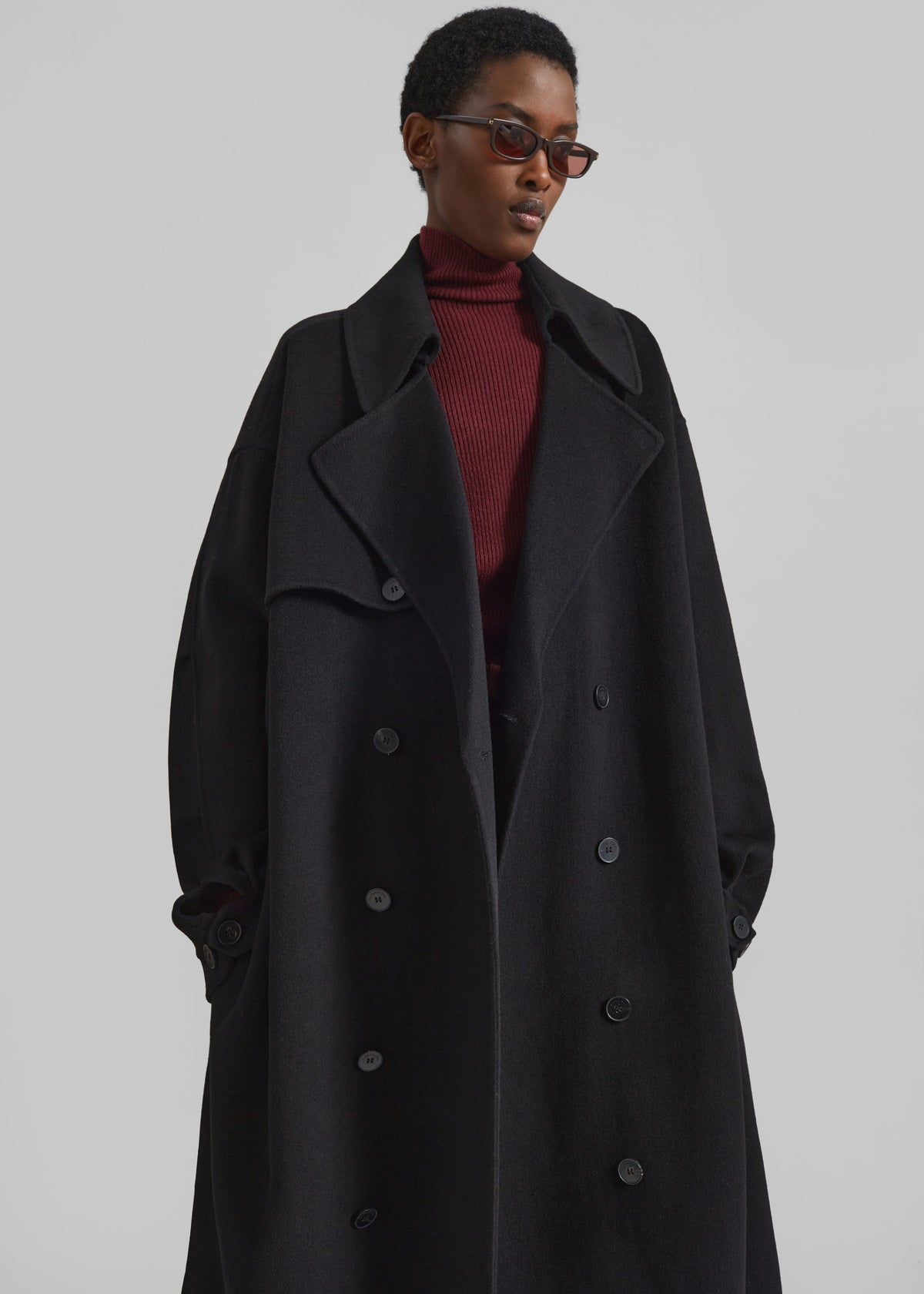 Mavis Long Coat - Black – view 5 of 8