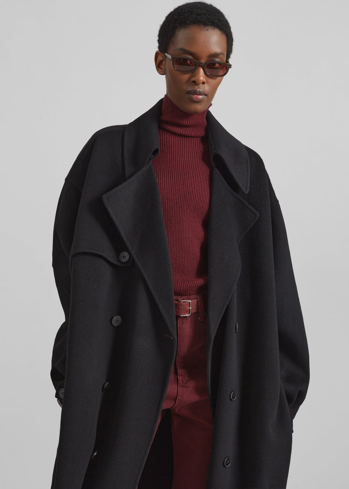 Mavis Long Coat - Black – view 2 of 8